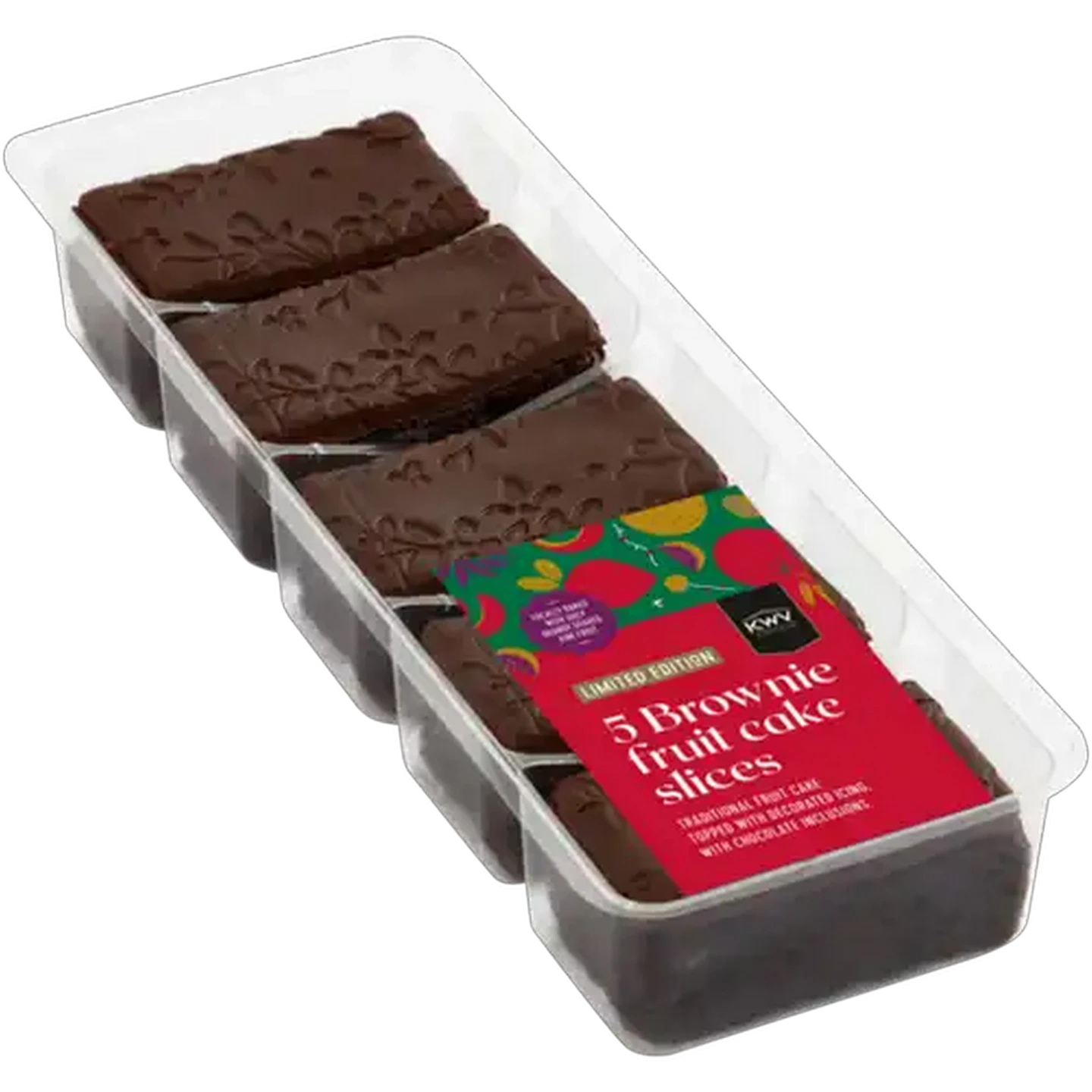Image of Limited Edition KWV Brownie Fruit Cake Slices 5 Pack
