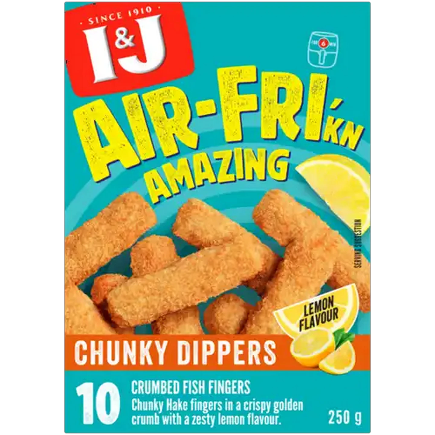 Image of I&J Air-Fri'kn Amazing Lemon Flavour Frozen Chunky Dippers 250g