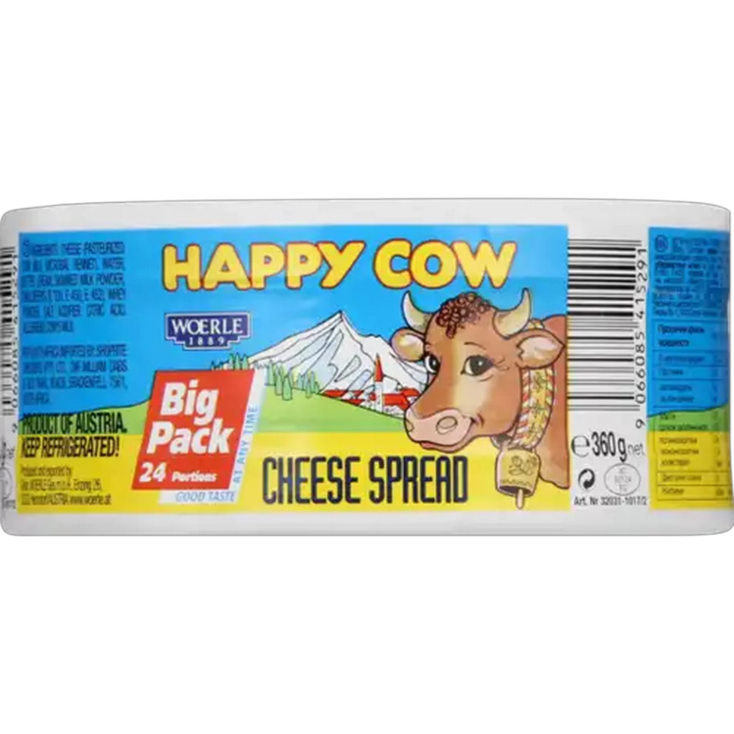 Image of Happy Cow Cheese Spread 360g