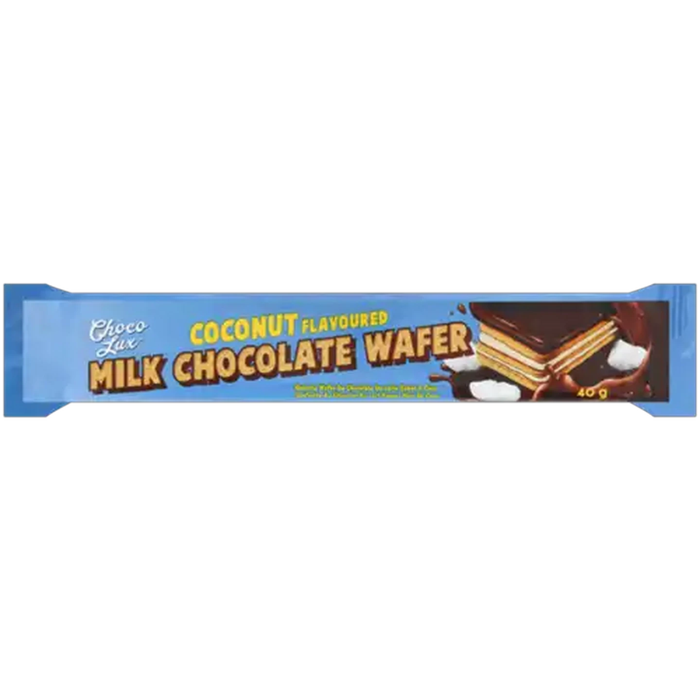 Image of Choco Lux Coconut Flavoured Milk Chocolate Wafer 40g
