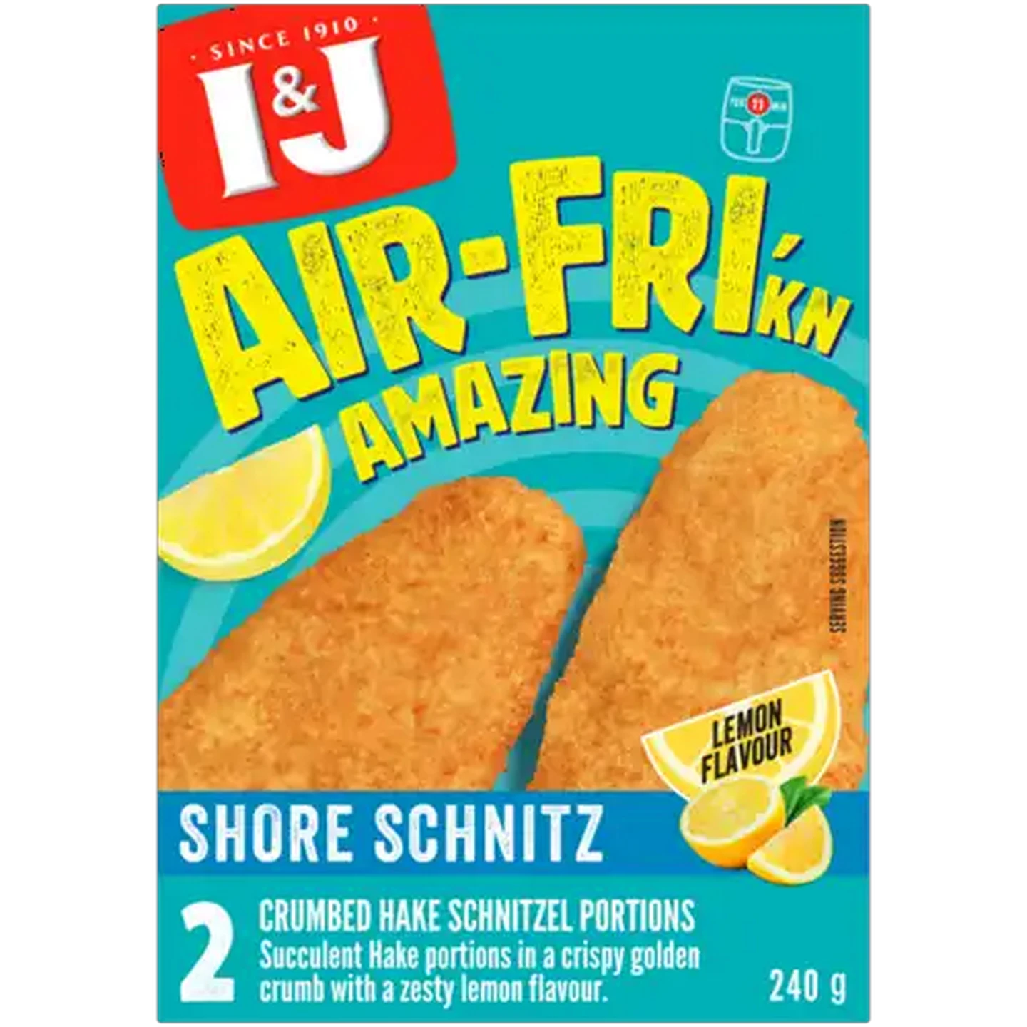 Image of I&J Air-Fri'kn Amazing Lemon Flavour Frozen Shore Shnitz 240g