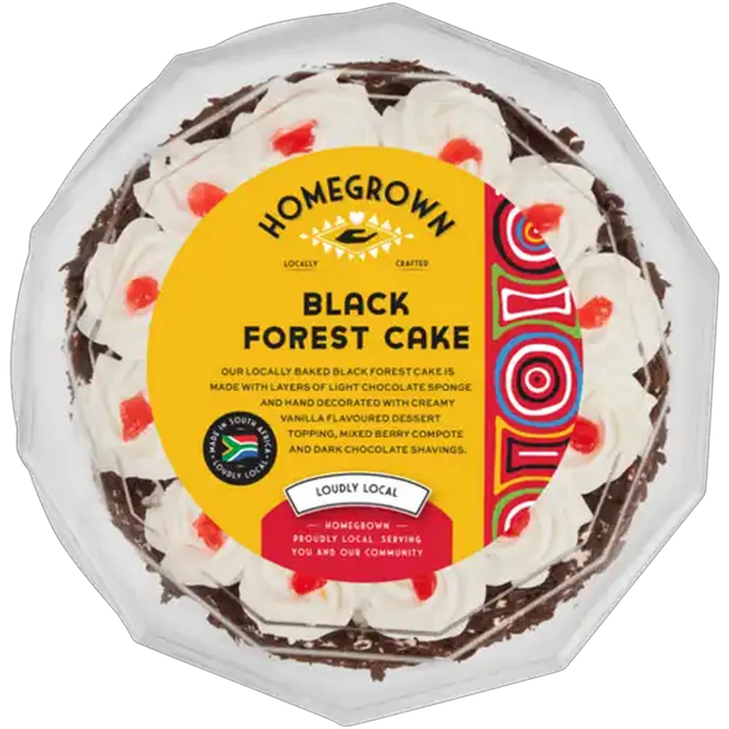 Image of Homegrown Black Forest Cake 1.1kg 18cm