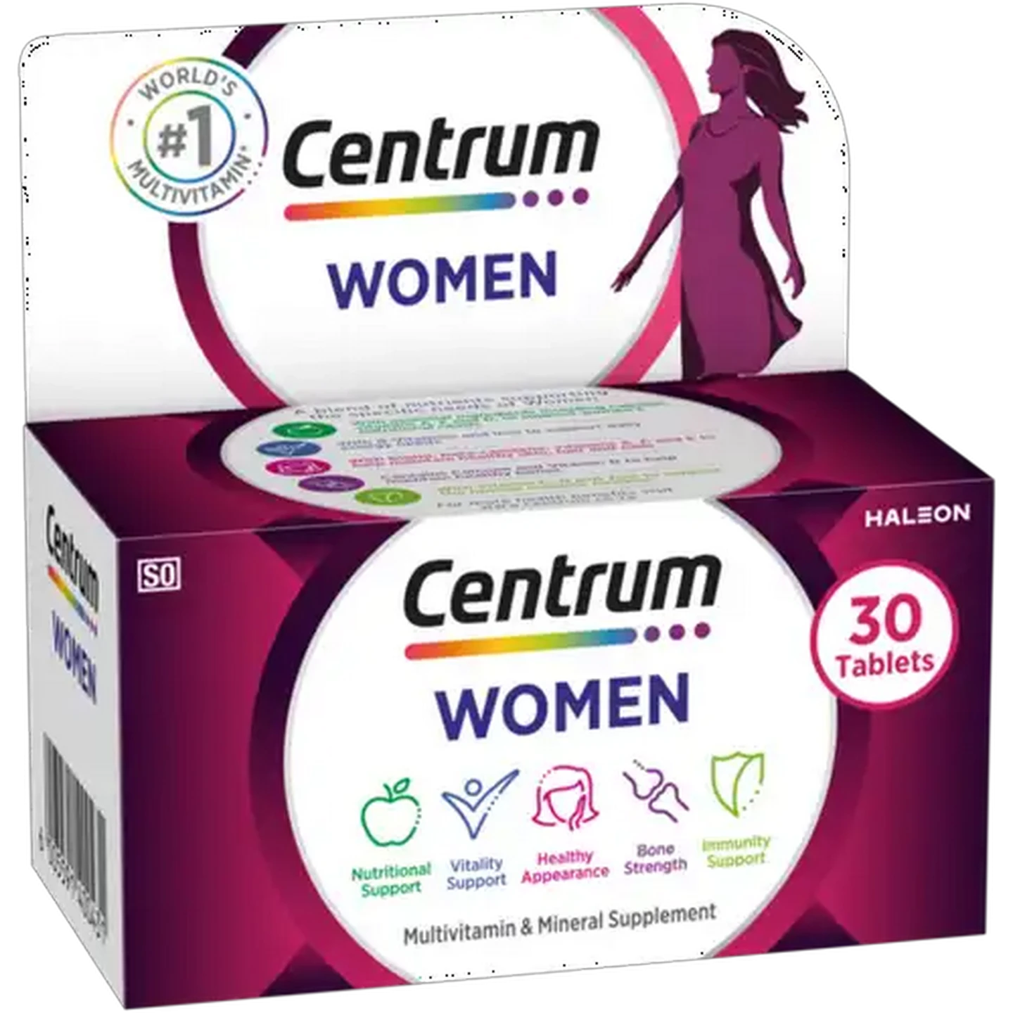 Image of Centrum Women Multivitamin & Mineral Supplement Tablets 30 Pack