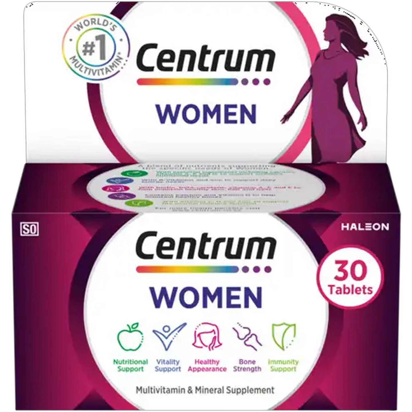 Image of Centrum Women Multivitamin & Mineral Supplement Tablets 30 Pack