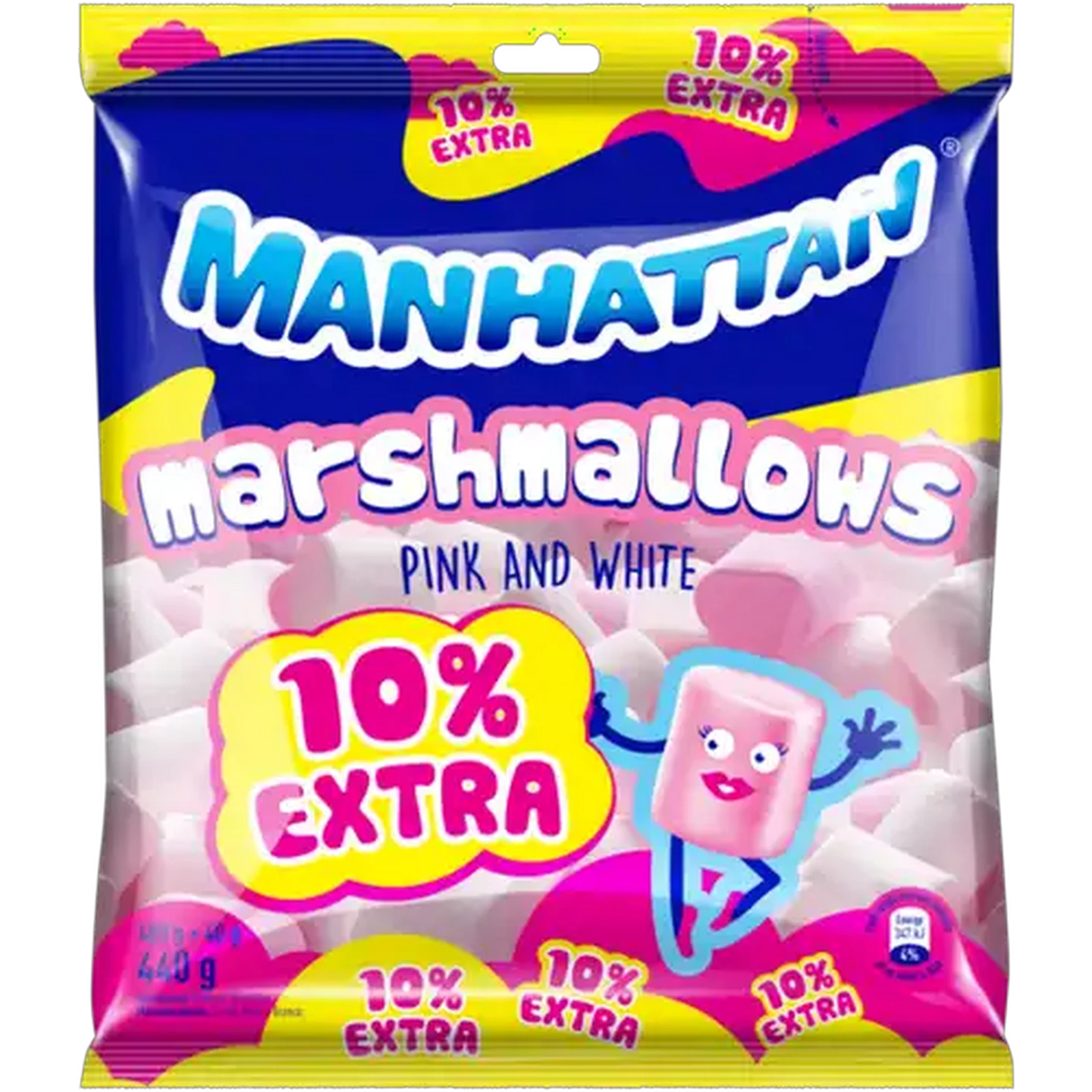 Image of Manhattan Pink & White Marshmallows 400g + 40g