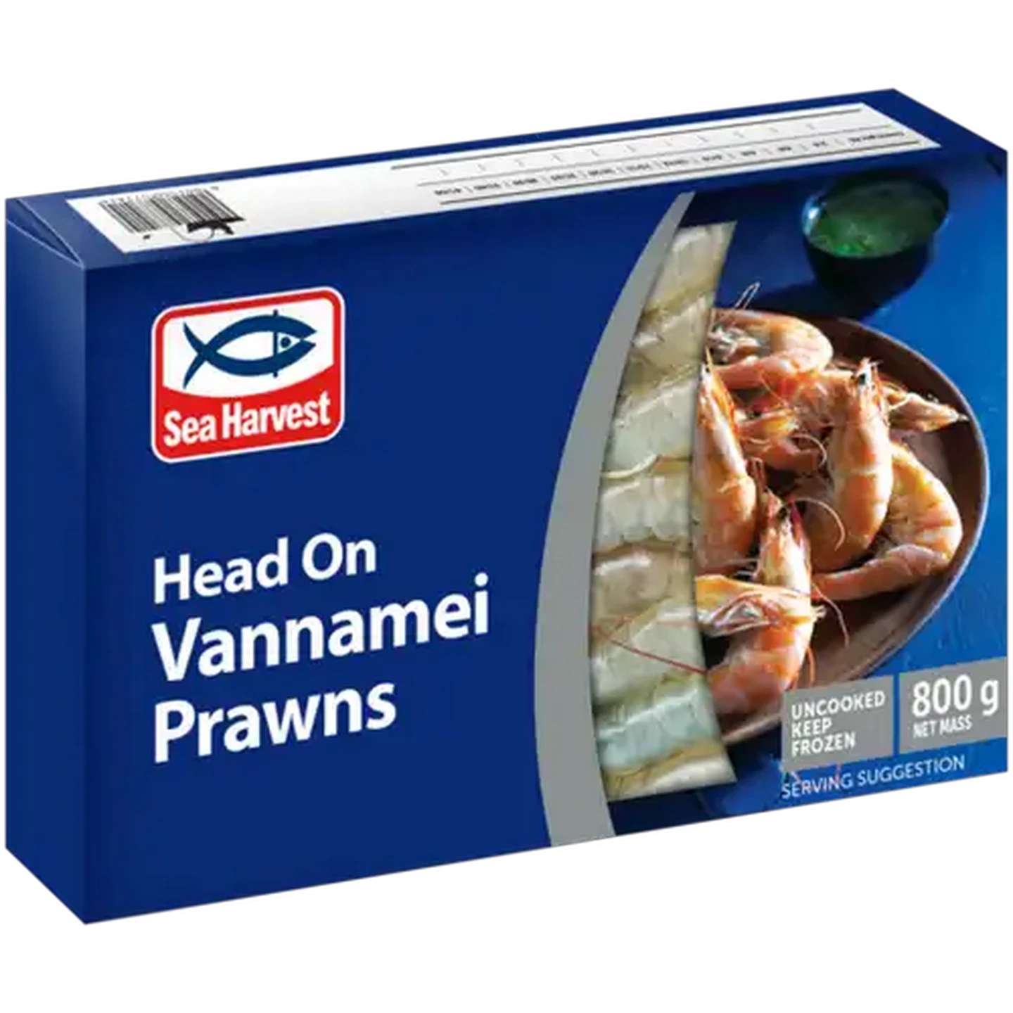 Image of Sea Harvest Frozen Head On Vannamei Prawns 800g