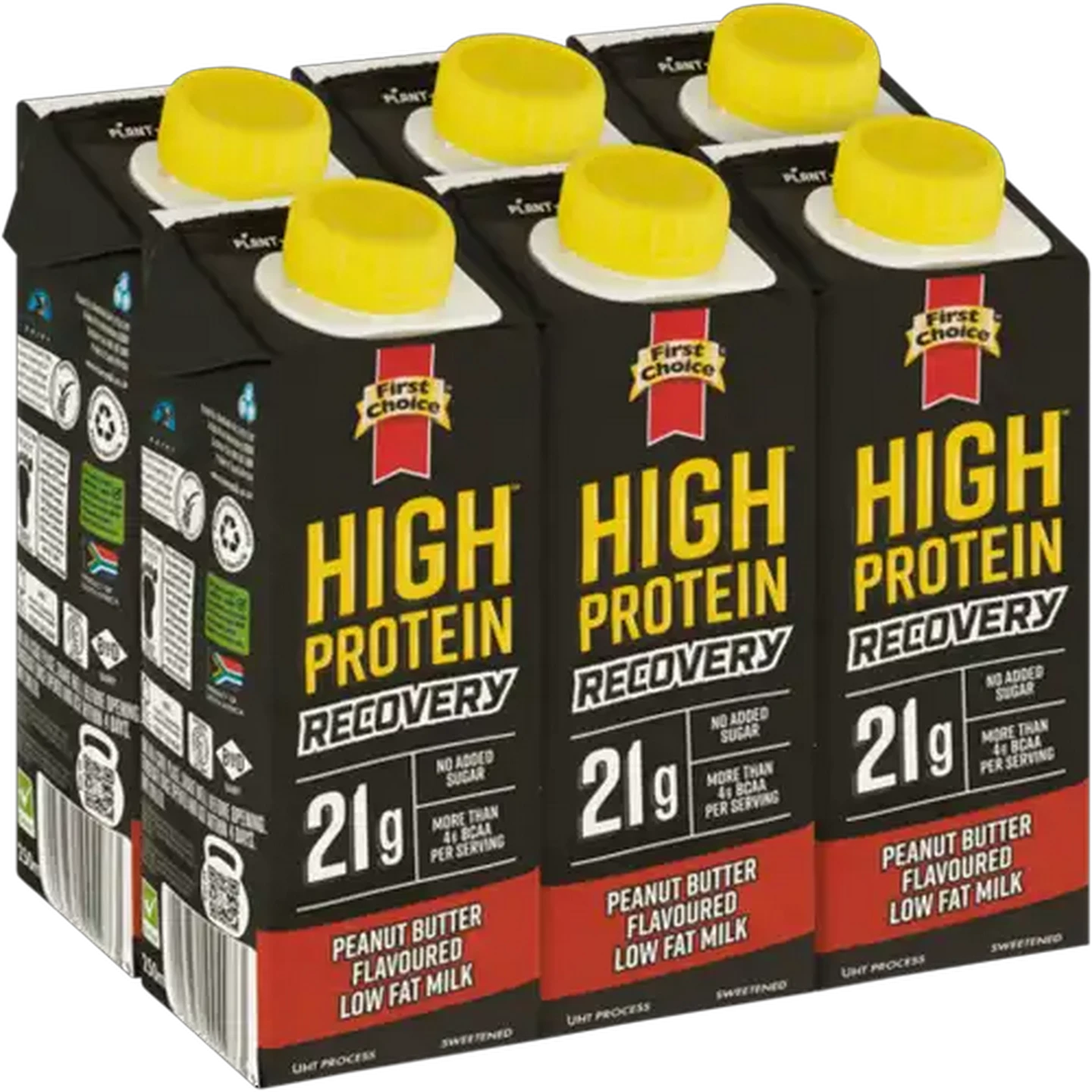 Image of First Choice High Protein Recovery Peanut Butter Flavoured Low Fat Milk 6 x 250ml