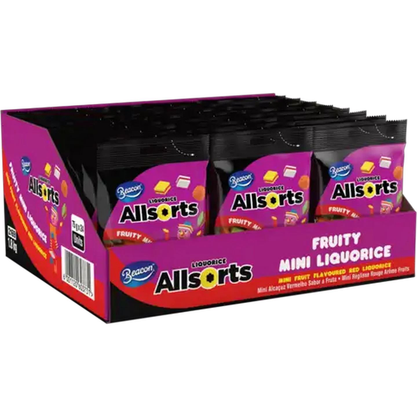 Image of Allsorts Fruity Mini Liquorice 24 x 75g