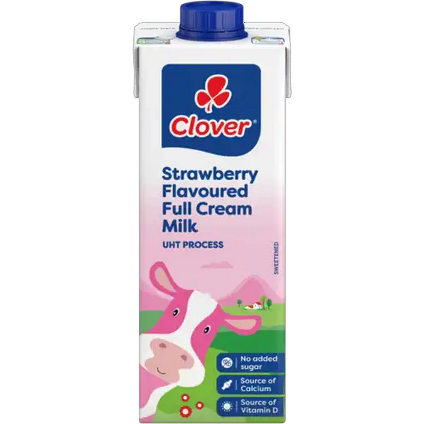 Image of Clover Strawberry Flavoured Full Cream Milk 1L