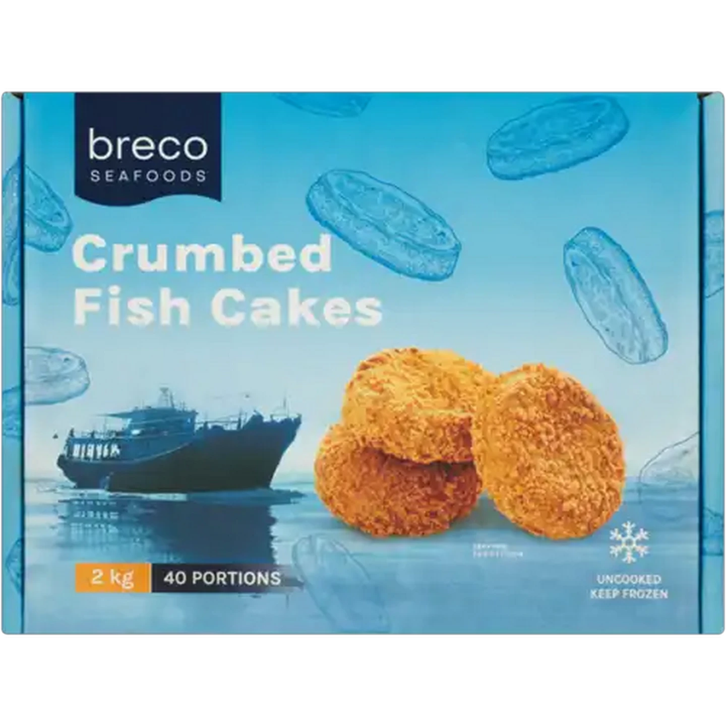 Image of Breco Seafoods Frozen Crumbed Fish Cakes 2kg