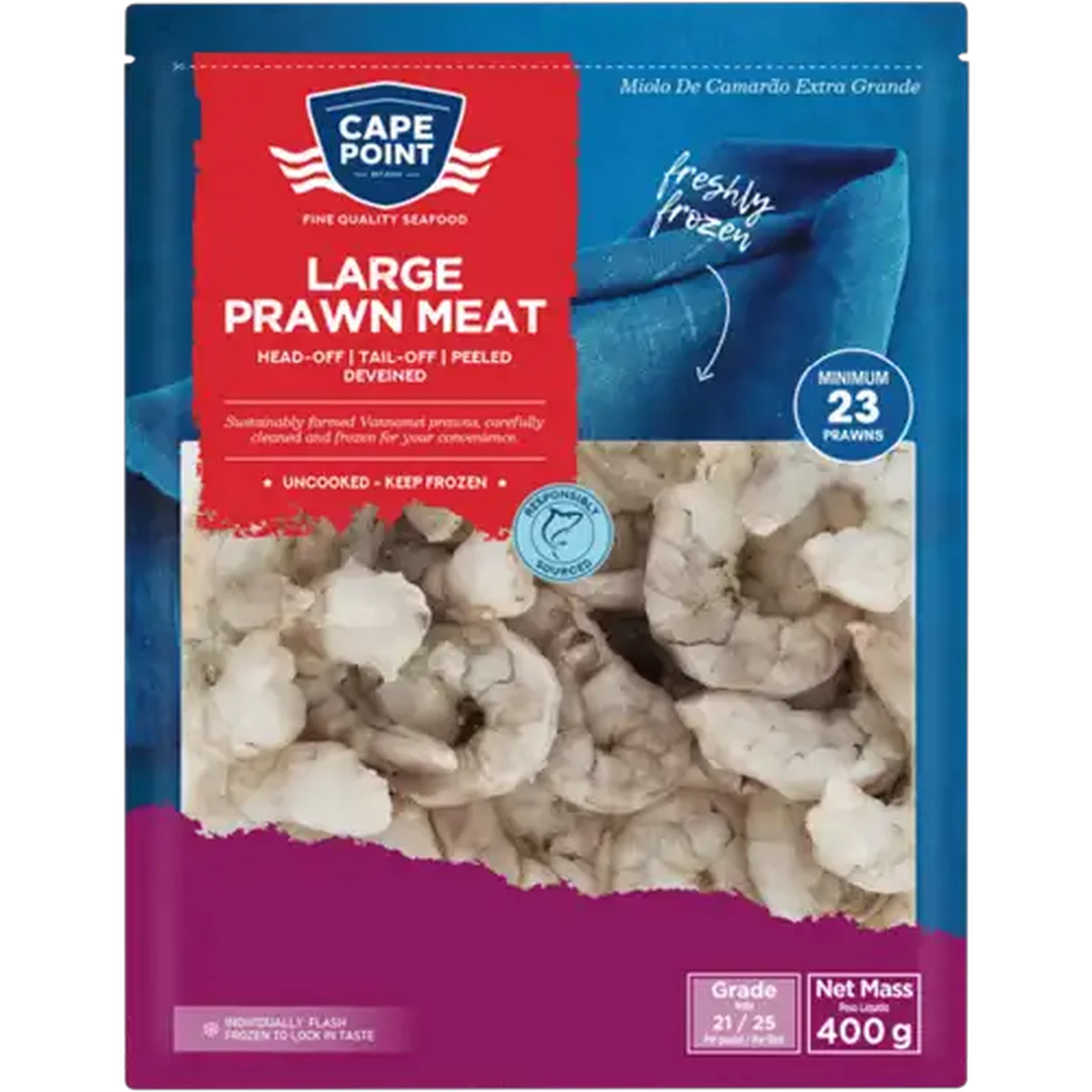 Image of Cape Point Frozen Large Prawn Meat 400g