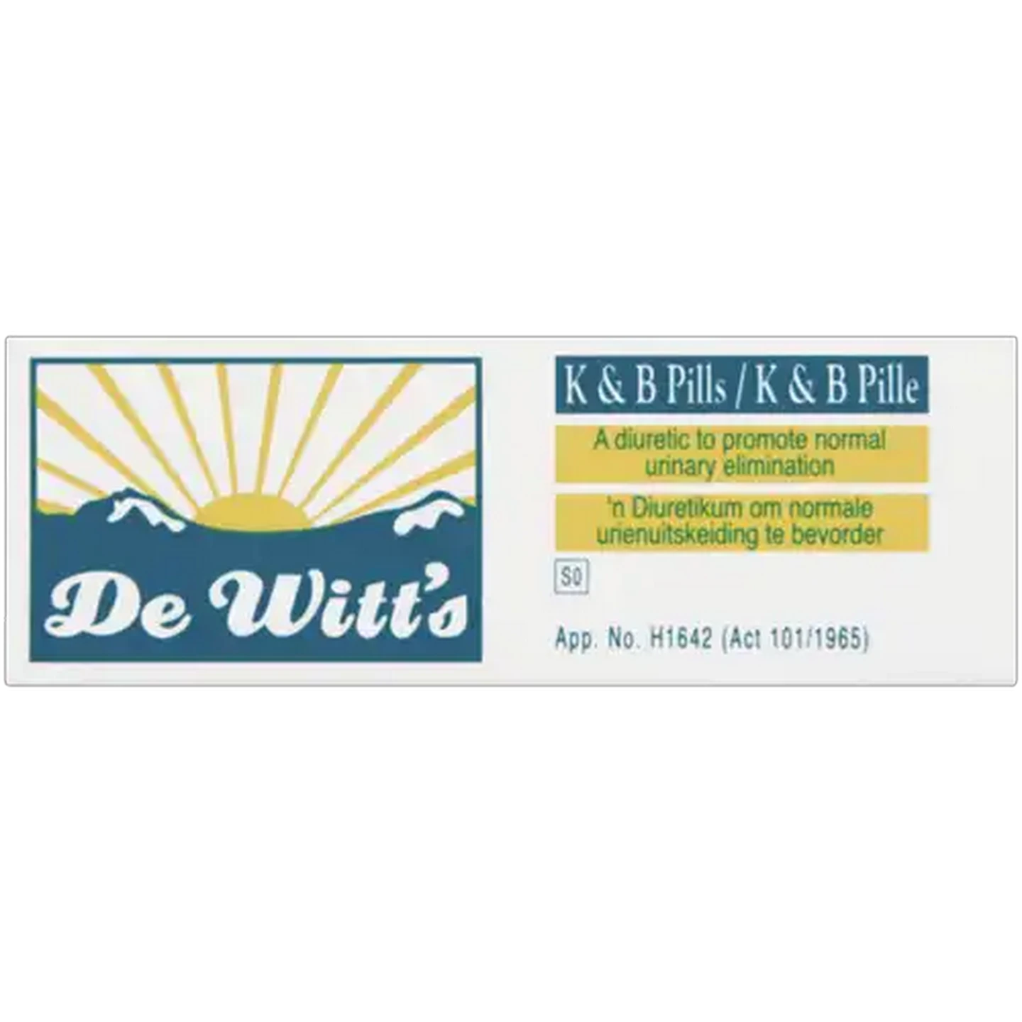 Image of De Witt's K & B Pills 16 Pack