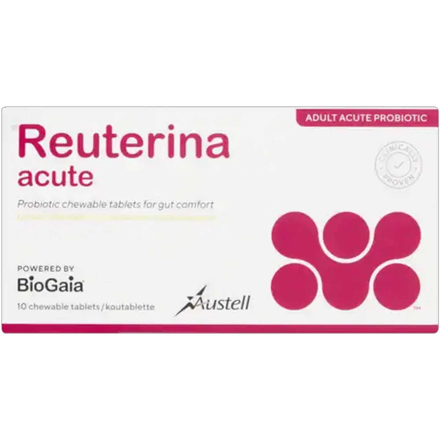 Image of Reuterina Acute Probiotic Chewable Tablets 10-Pack