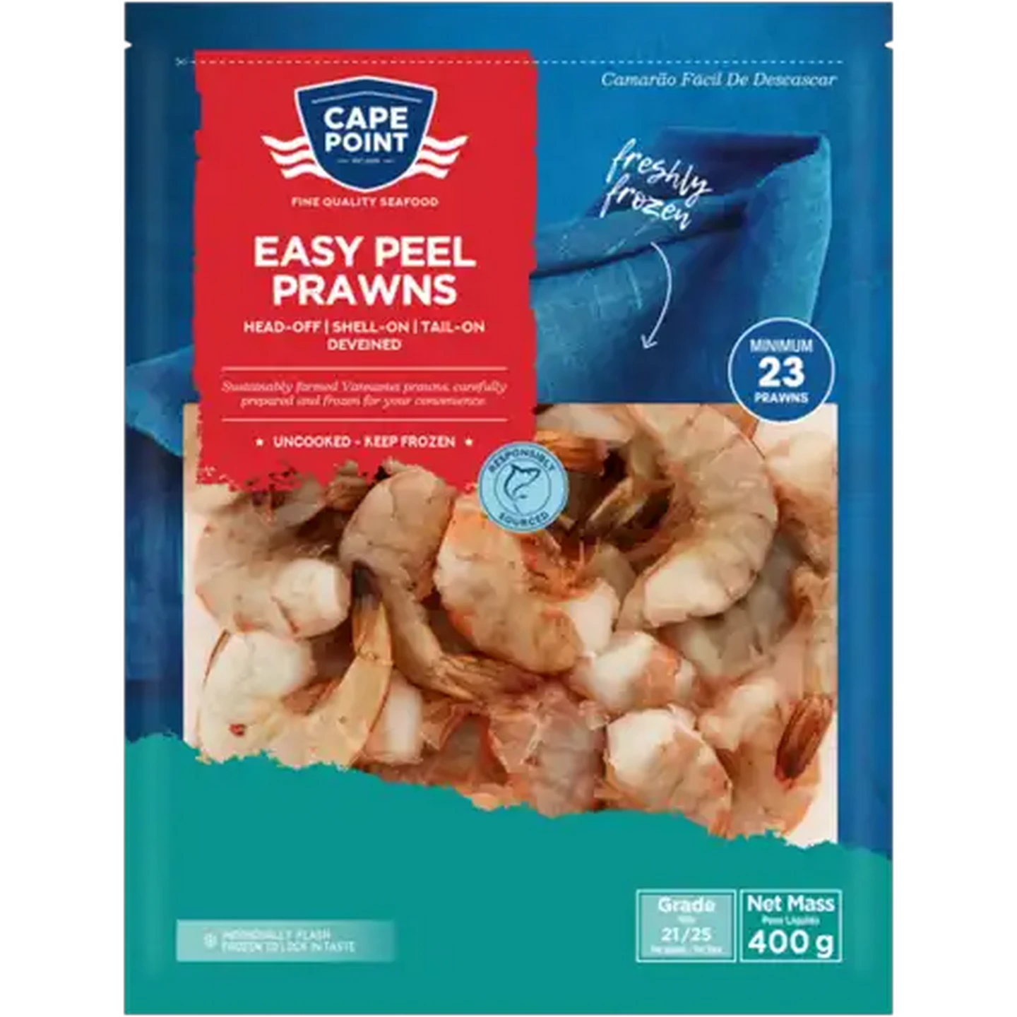Image of Cape Point Frozen Easy Peel Prawns 400g