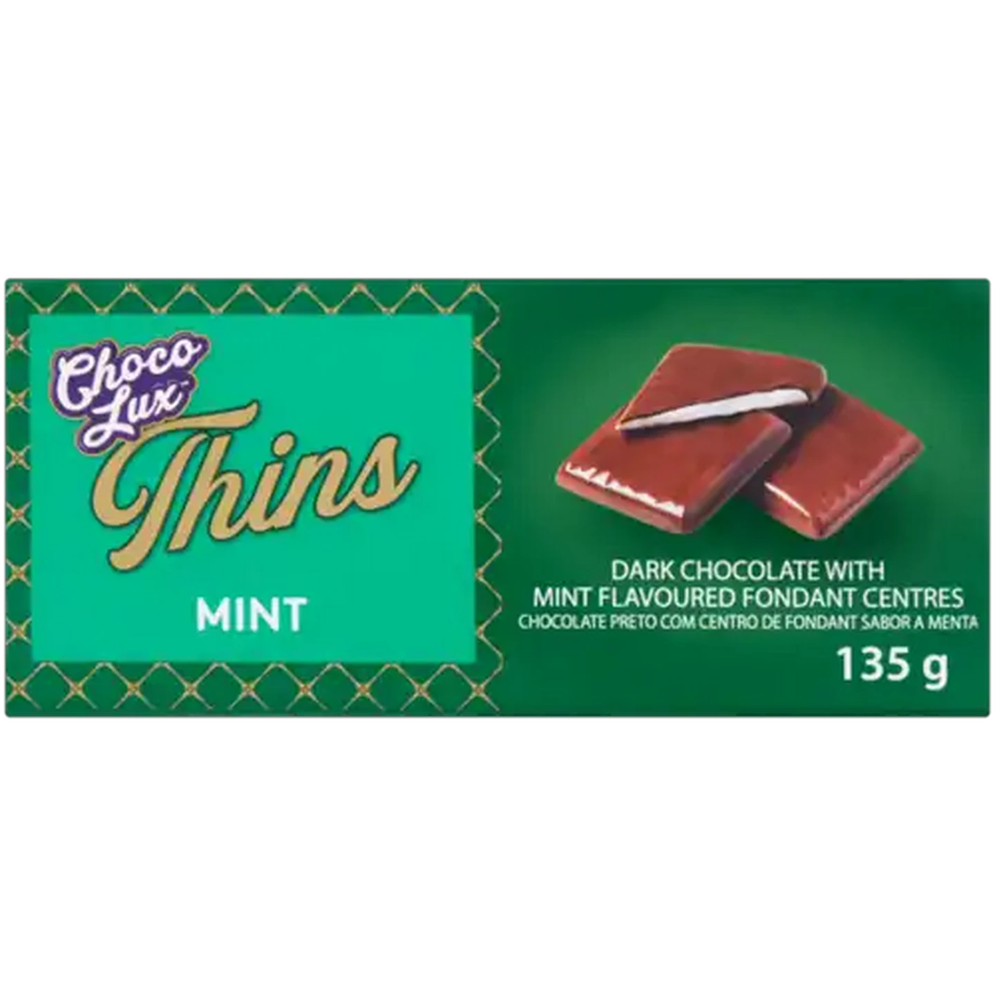 Checkers Sixty60 | Choco Lux Thins Mint Flavoured Dark Chocolate 135g