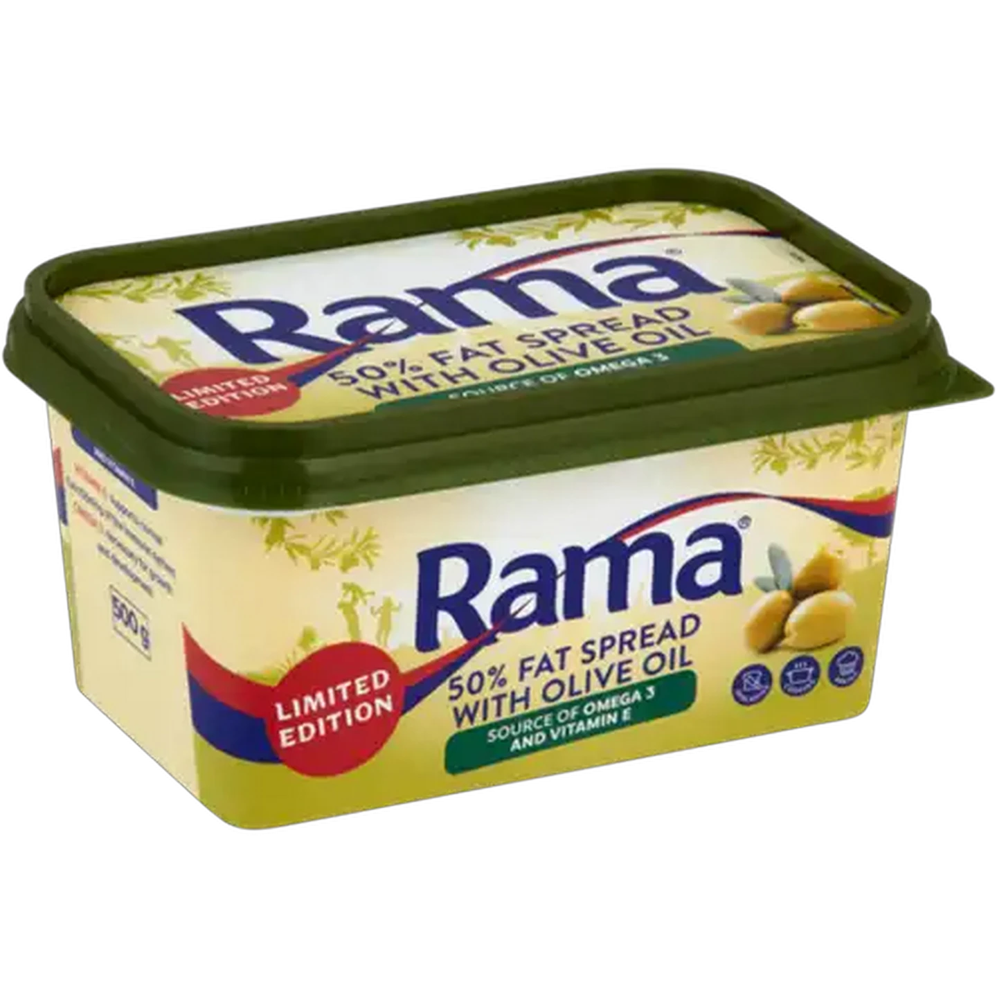 Image of Rama Limited Edition 50% Fat Spread with Olive Oil 500g