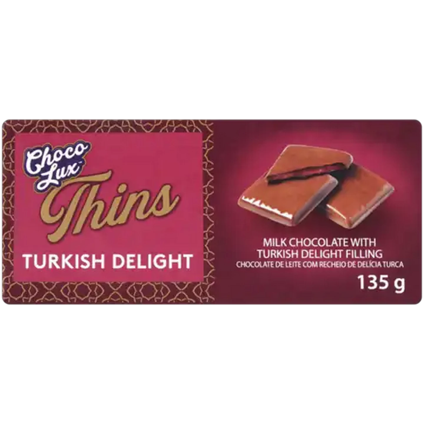 Shoprite ZA | Choco Lux Thins Turkish Delight Milk Chocolate 135g