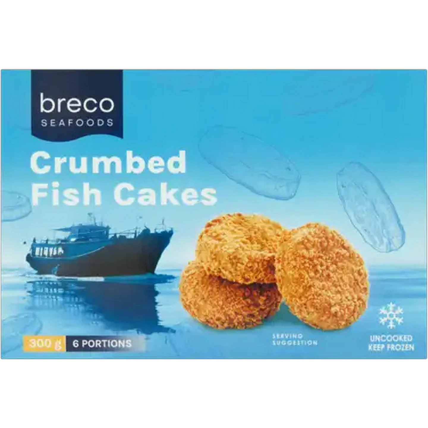 Image of Breco Seafoods Frozen Crumbed Fish Cakes 300g