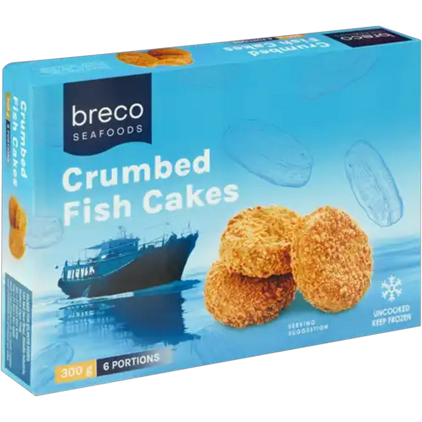 Image of Breco Seafoods Frozen Crumbed Fish Cakes 300g