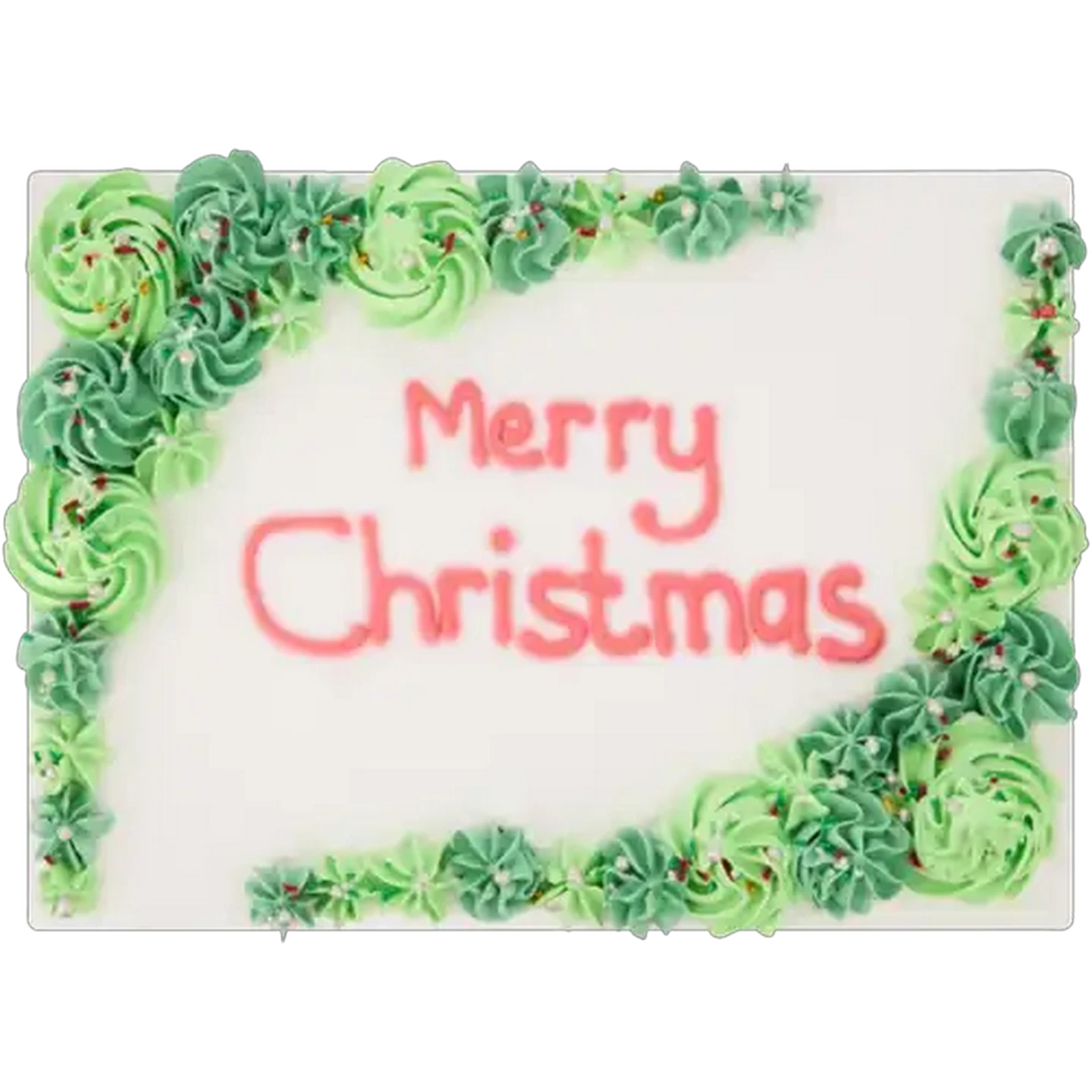 Image of Merry Christmas Tray Cake
