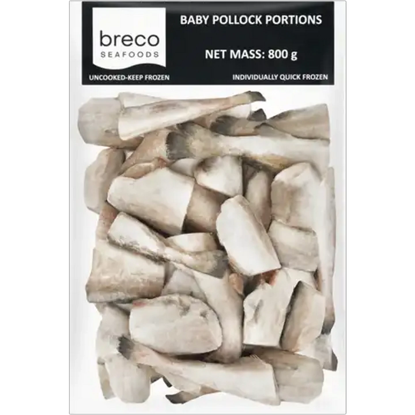 Image of Breco Seafoods Frozen Baby Pollock Portions 800g