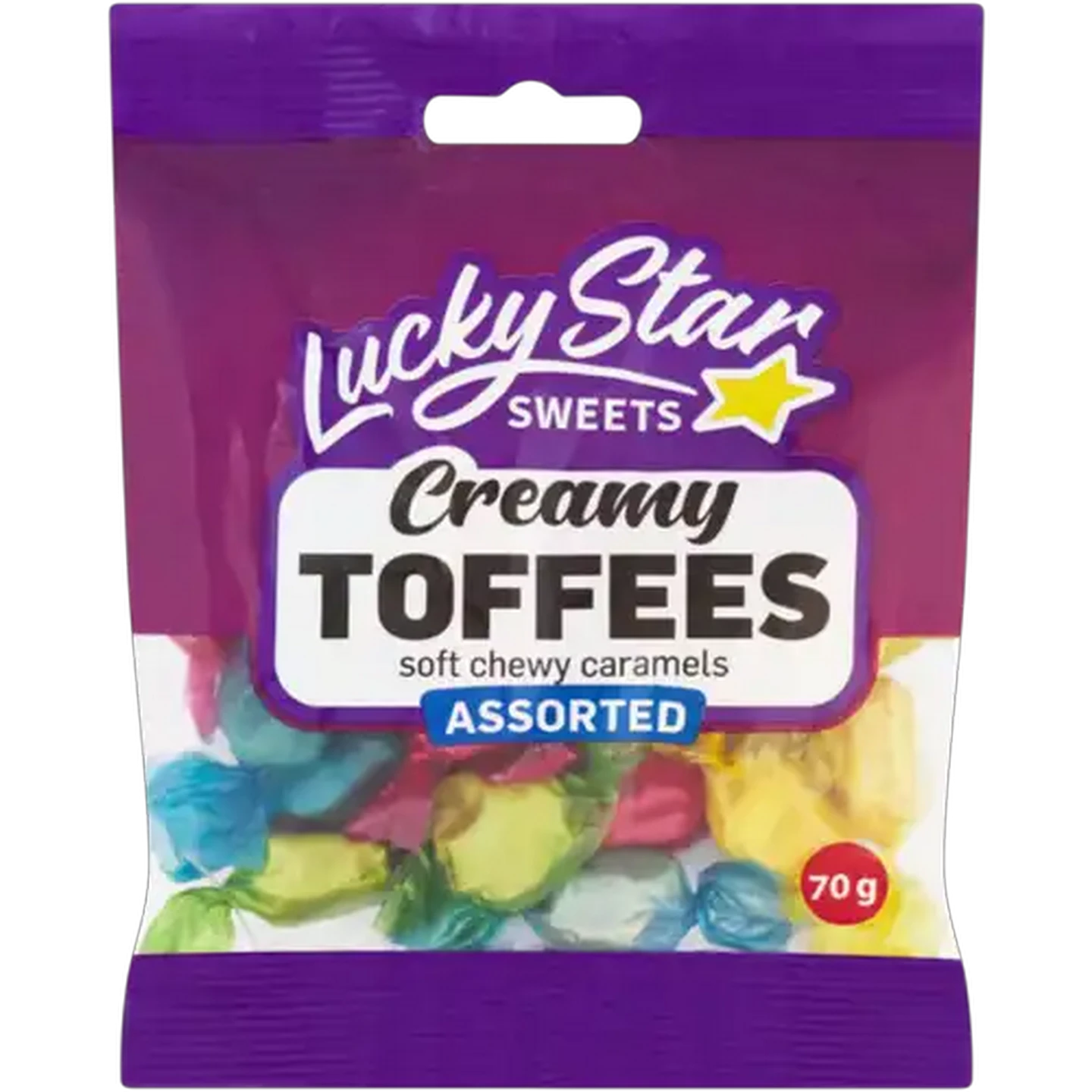 Image of Lucky Star Sweets Assorted Creamy Toffees 70g