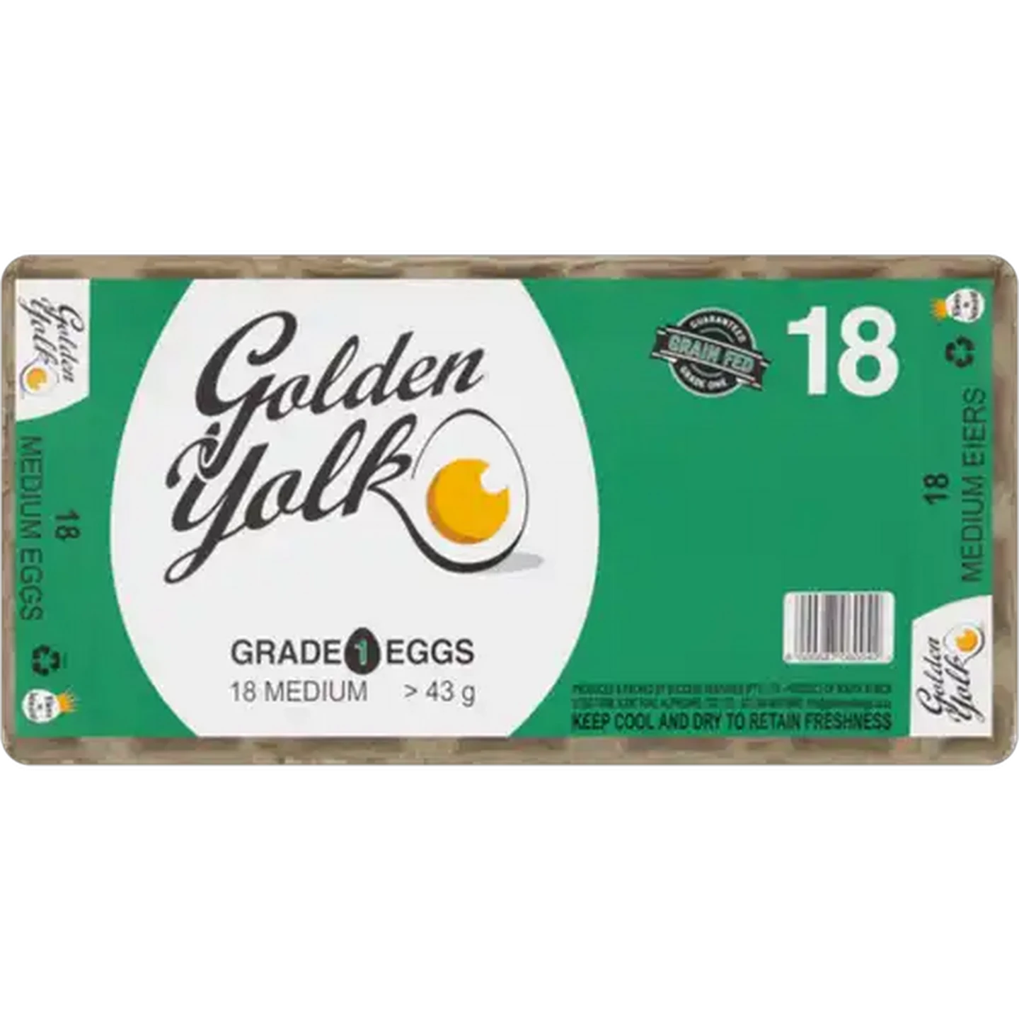 Image of Golden Yolk Medium Eggs 18 Pack