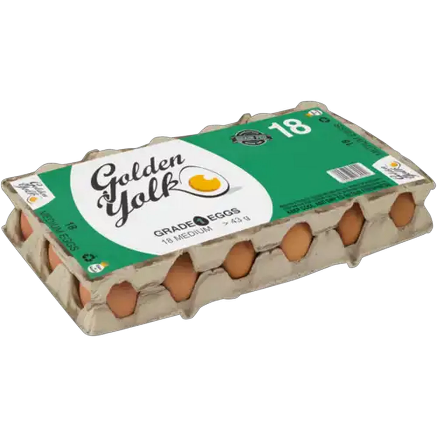 Image of Golden Yolk Medium Eggs 18 Pack
