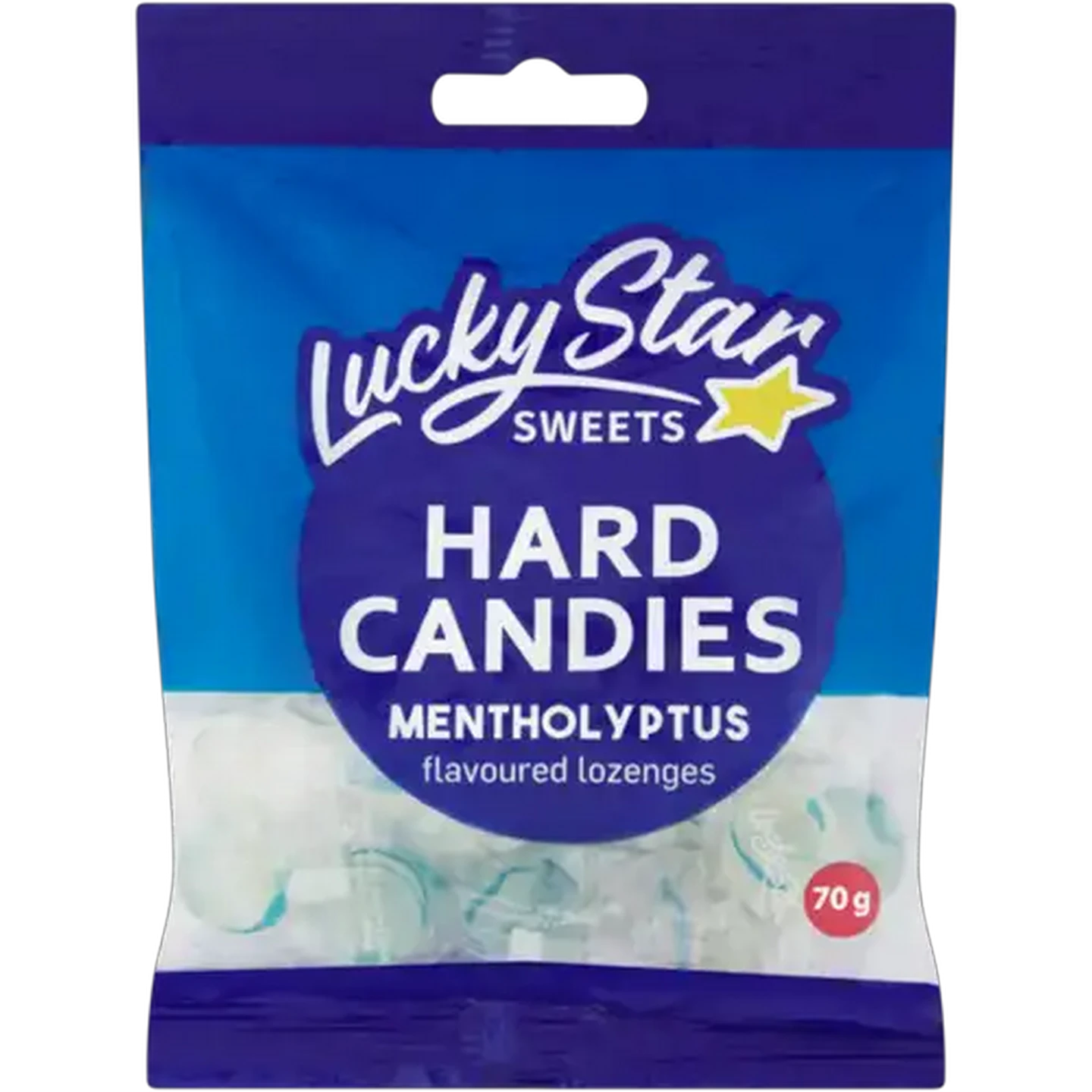 Image of Lucky Star Sweets Mentholyptus Flavoured Hard Candies Lozenges 70g