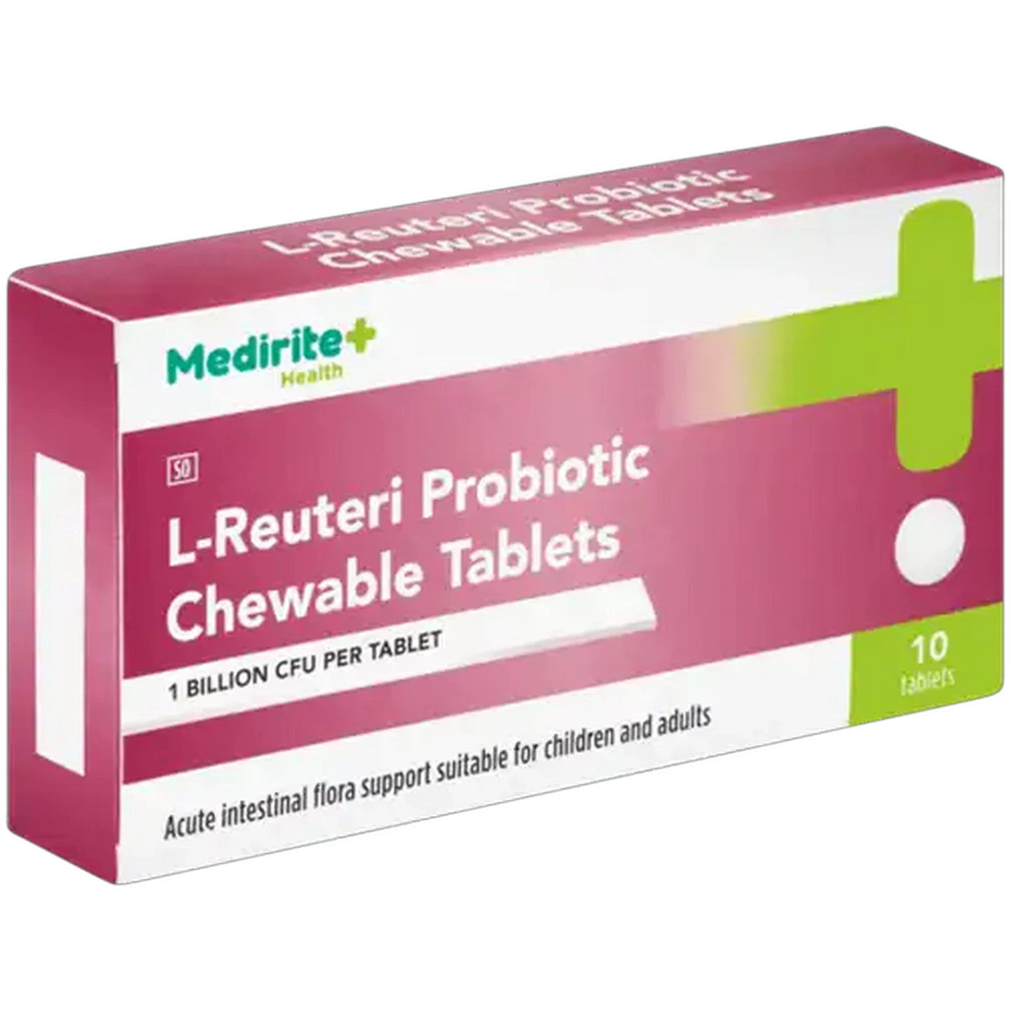 Image of Medirite L-Reuteri Probiotic Chewable Tablets 10 Pack
