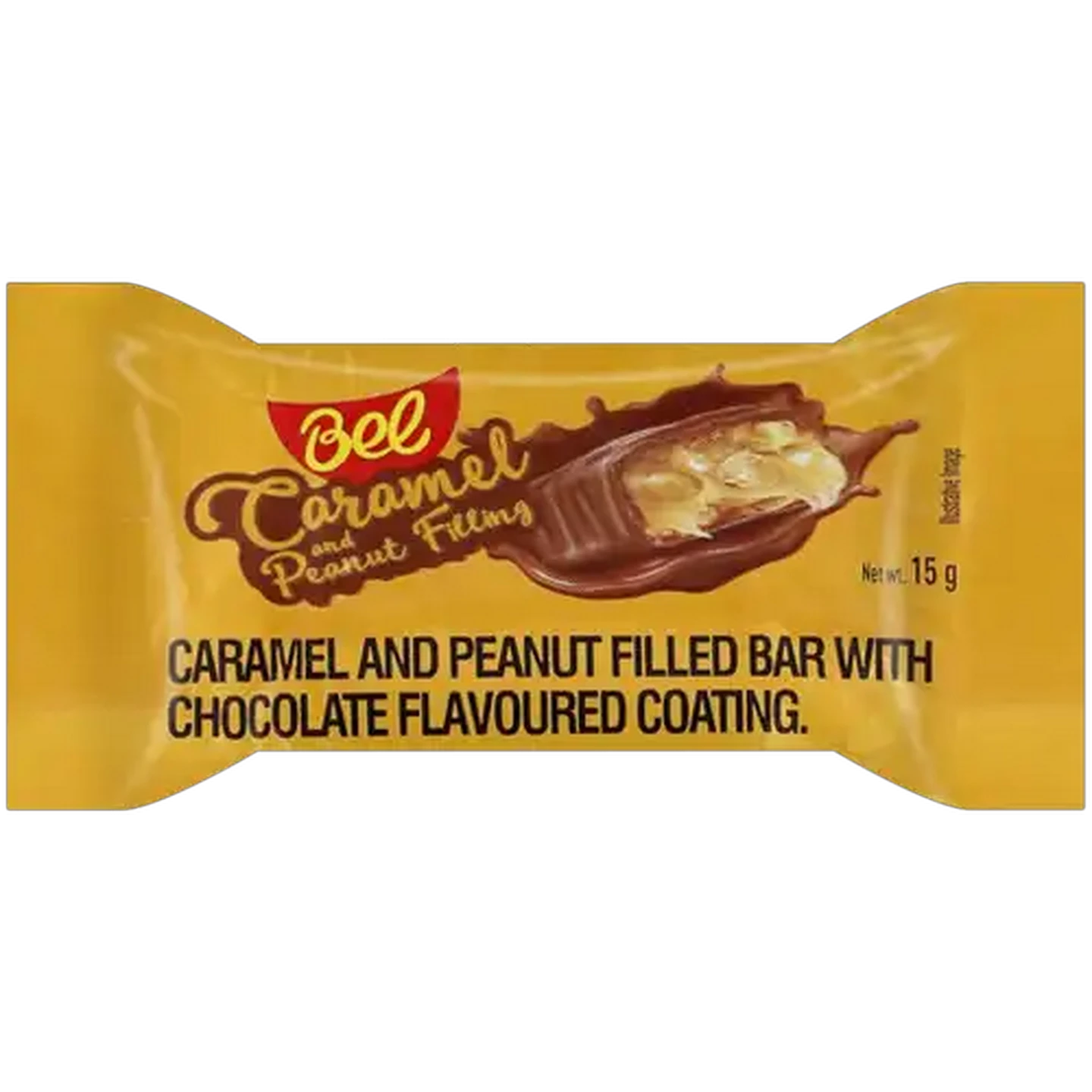 Image of Bel Caramel & Peanut Filled Chocolate Bar 15g