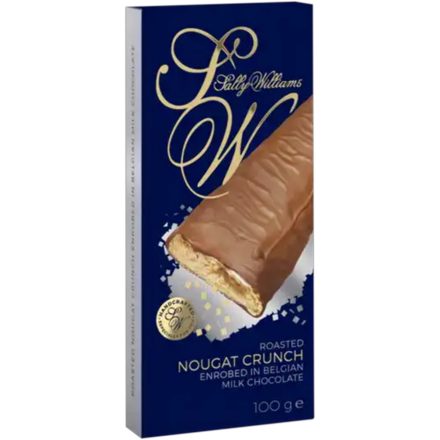 Image of Sally Williams Roasted Nougat Crunch Enrobed in Belgian Milk Chocolate 100g