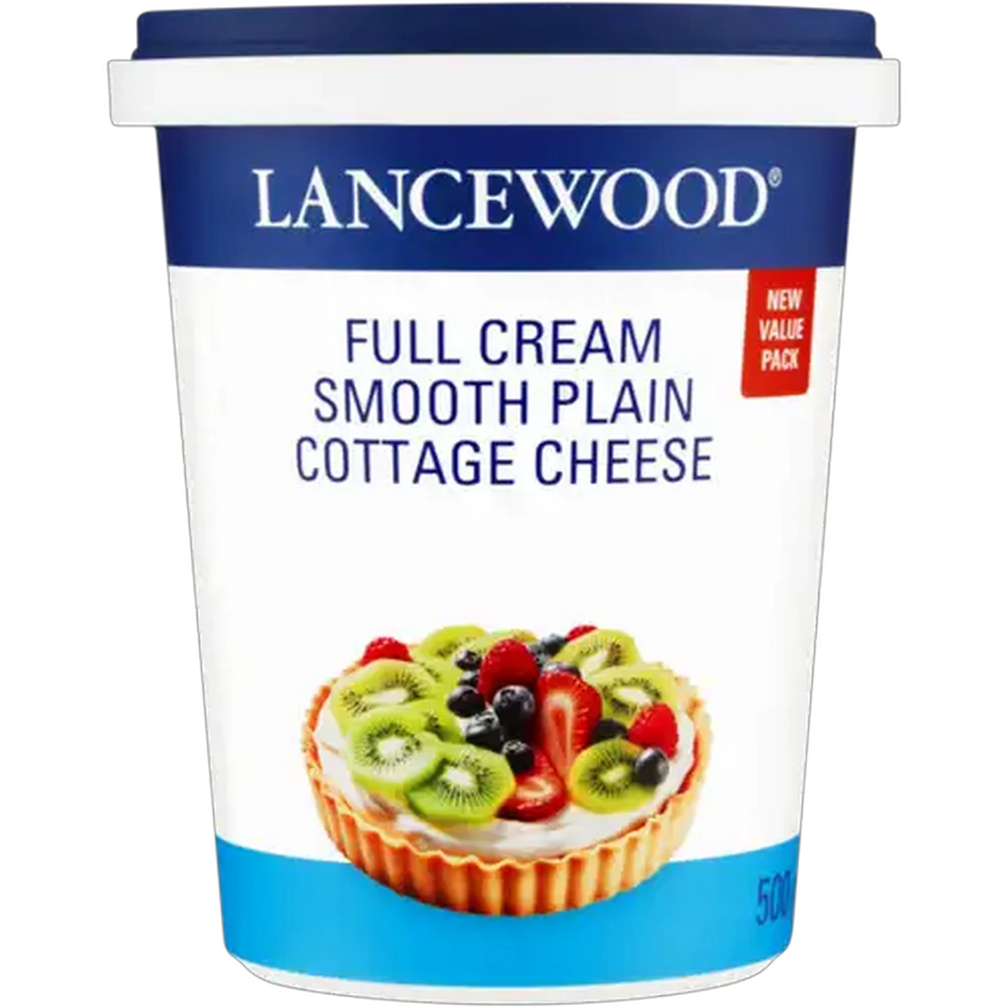 Image of LANCEWOOD Full Cream Smooth Plain Cottage Cheese 500g