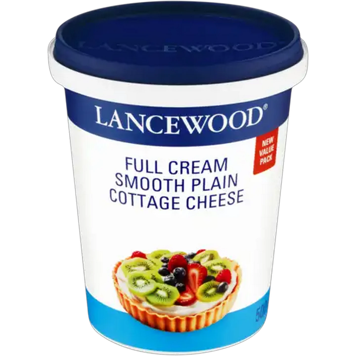 Image of LANCEWOOD Full Cream Smooth Plain Cottage Cheese 500g