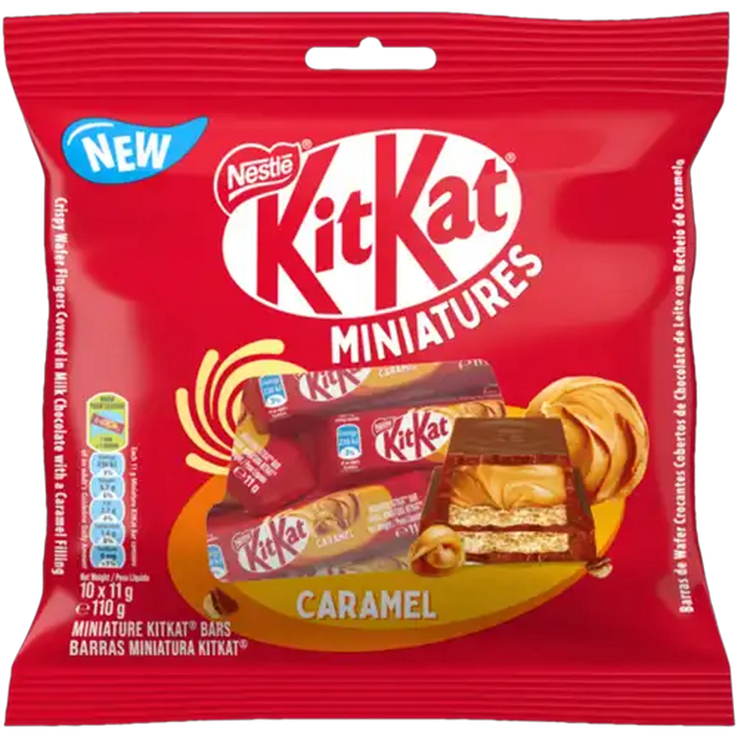 Image of Nestlé KitKat Caramel Miniature Bars 10 x 11g
