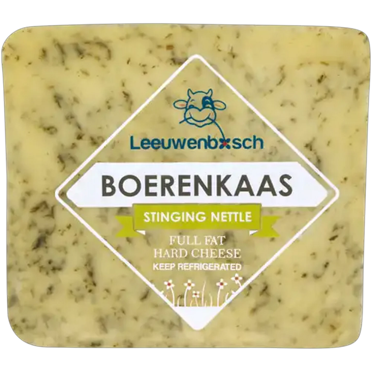 Image of Leeuwenbosch Boerenkaas Full Fat Hard Cheese with Stinging Nettle Per KG