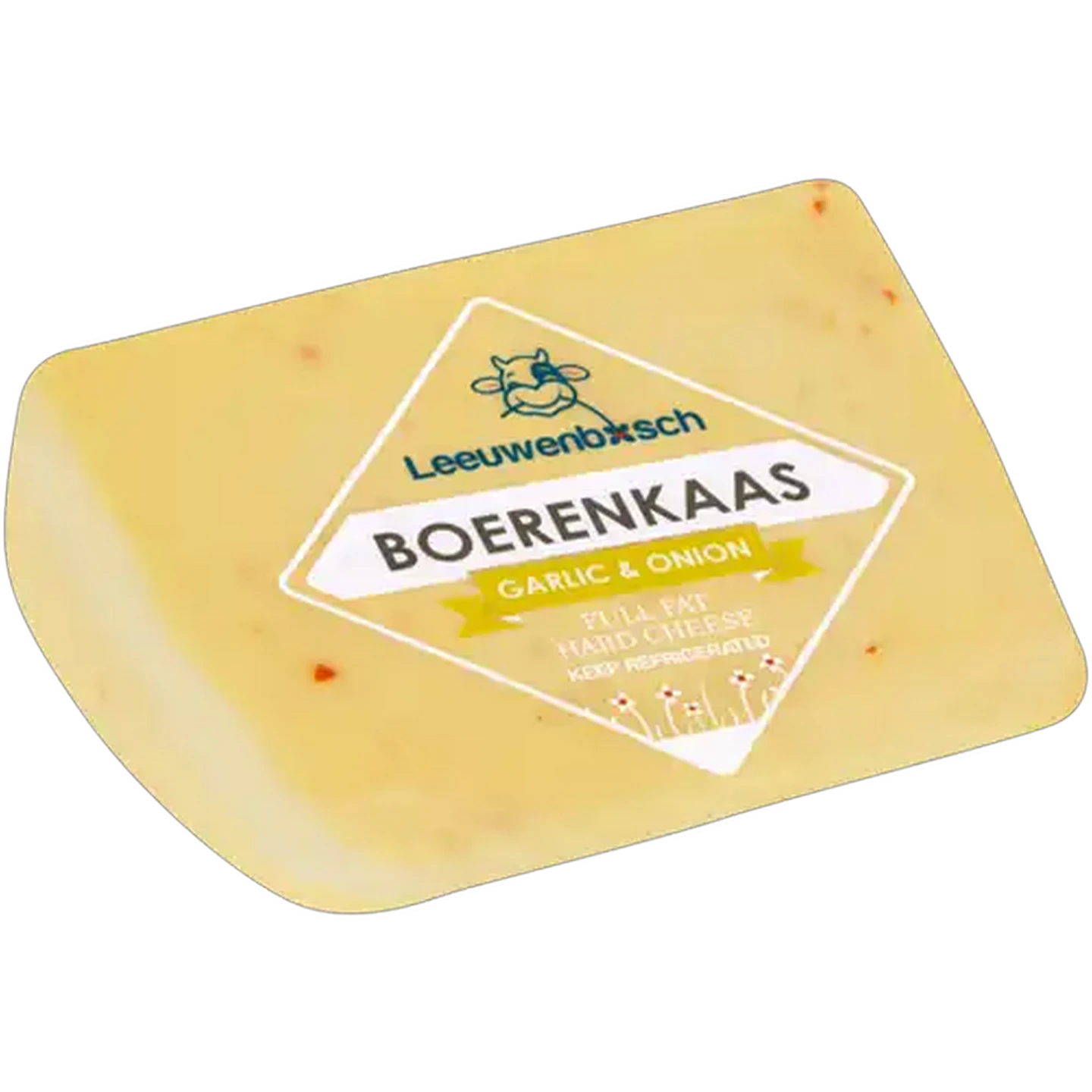 Image of Leeuwenbosch Boerenkaas Full Fat Hard Cheese with Garlic & Onion Per KG