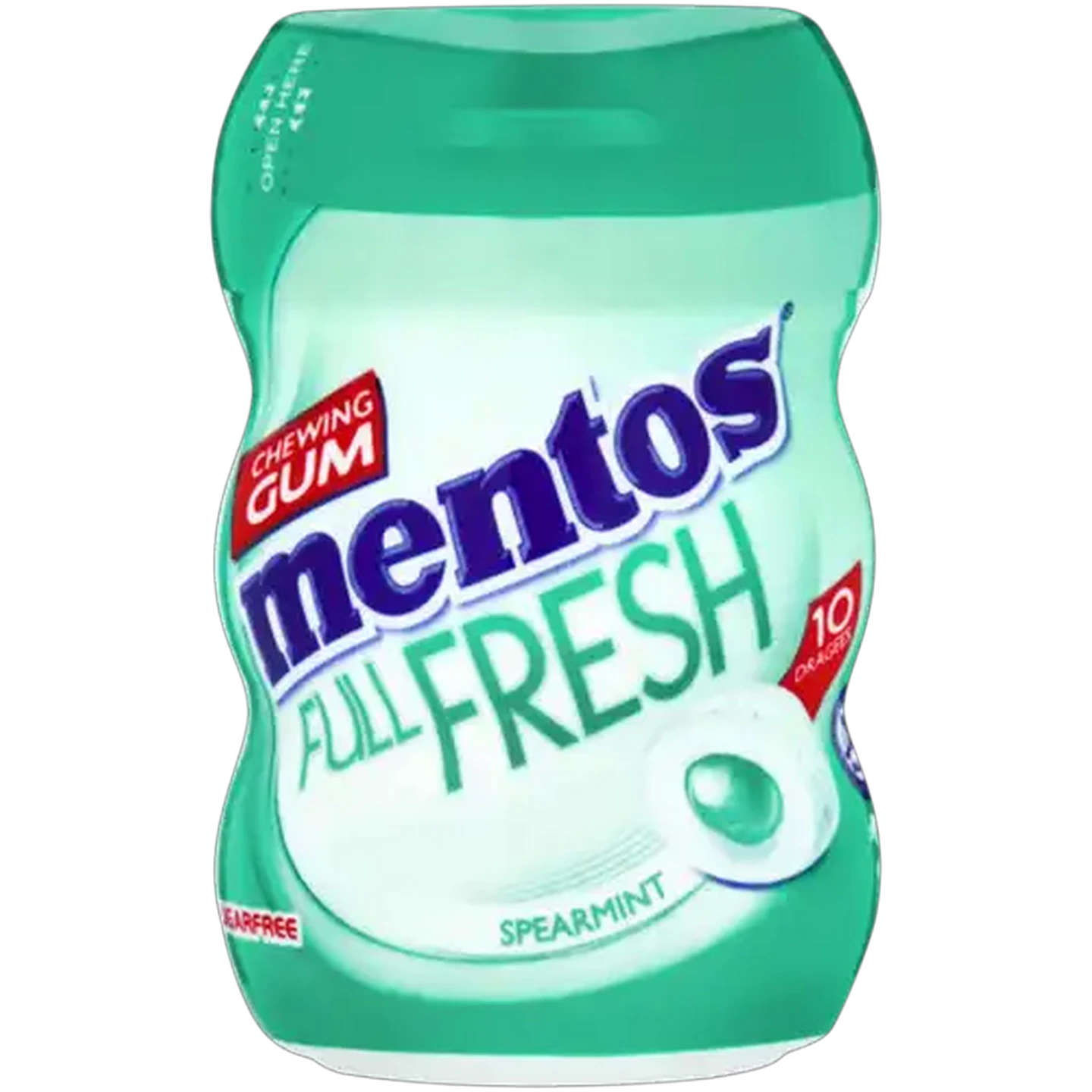 Image of Mentos Full Fresh Spearmint Sugar Free Chewing Gum 10 Pack
