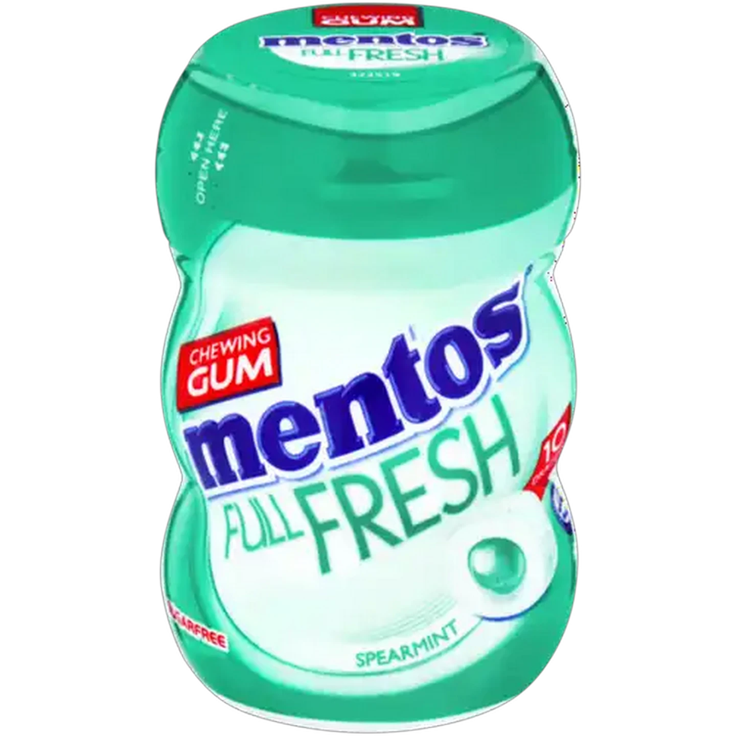Image of Mentos Full Fresh Spearmint Sugar Free Chewing Gum 10 Pack
