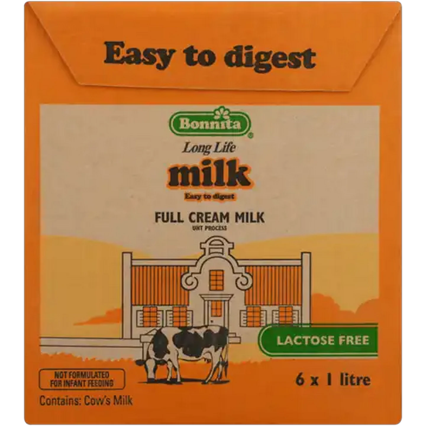 Image of Bonnita Lactose Free Long Life Full Cream Milk 6 x 1L