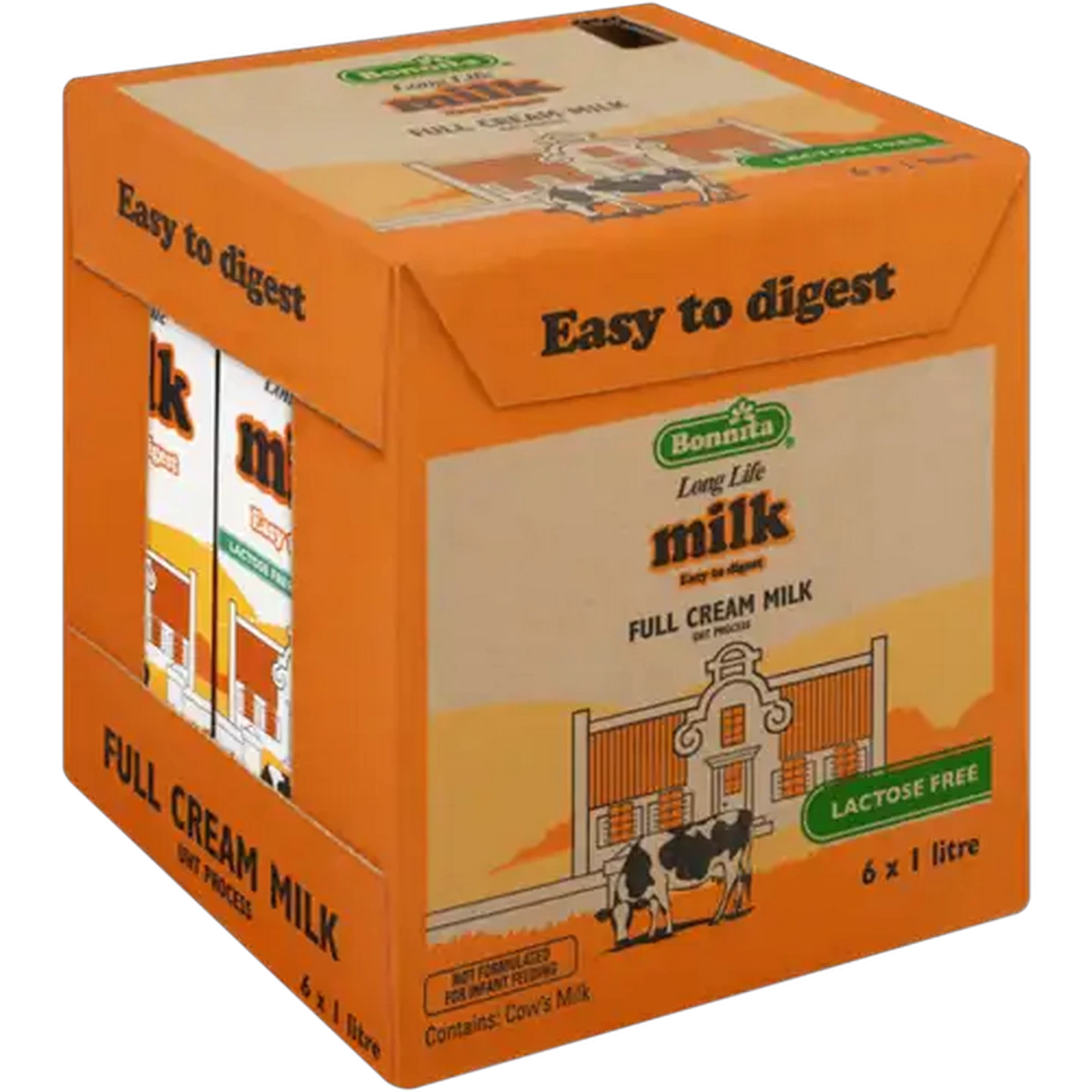 Image of Bonnita Lactose Free Long Life Full Cream Milk 6 x 1L