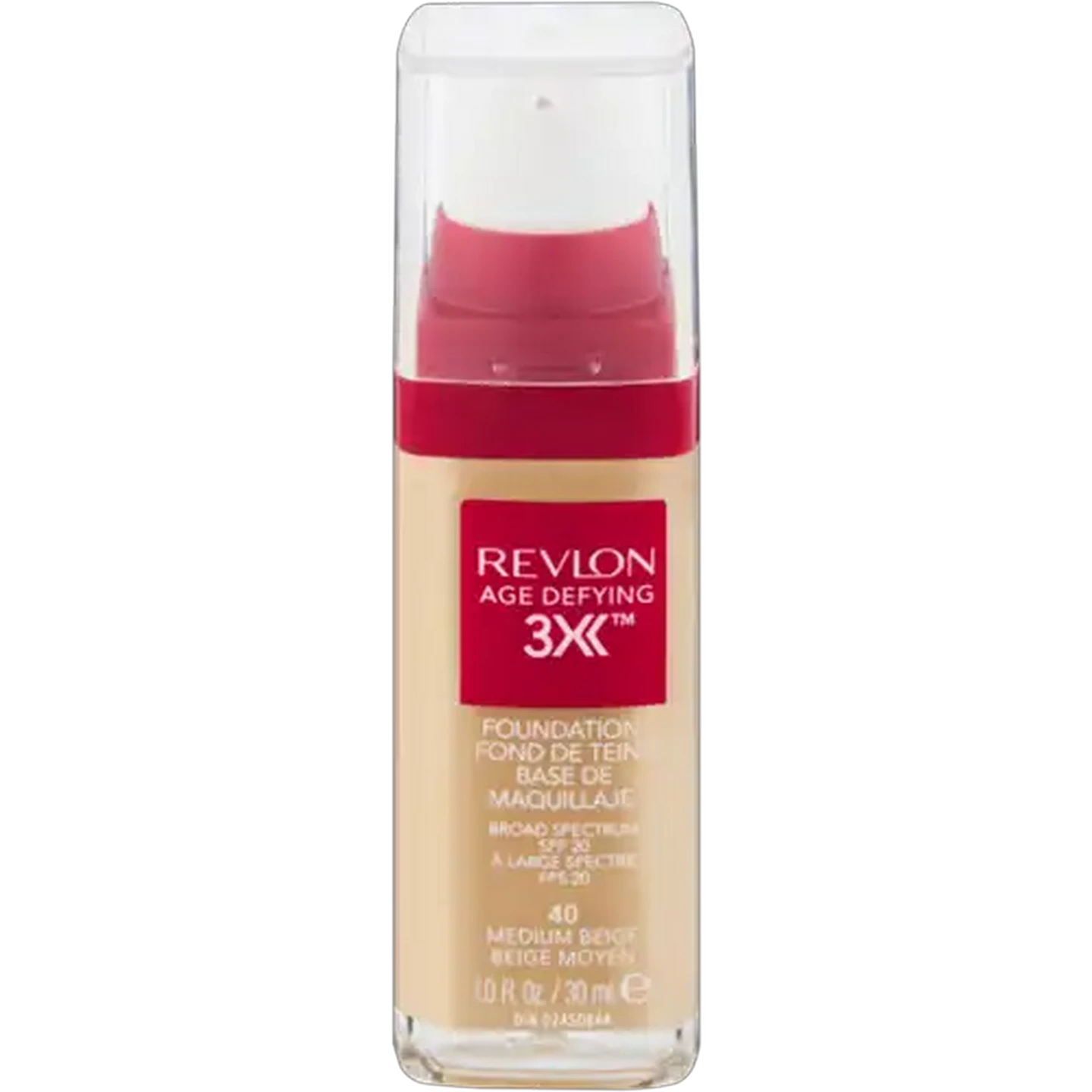 Image of Revlon Age Defying 3X Medium Beige SPF 20 Liquid Foundation 30ml