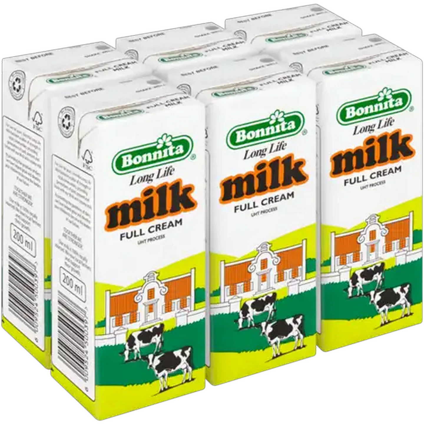 Image of Bonnita Full Cream Long Life Milk 6 x 200ml