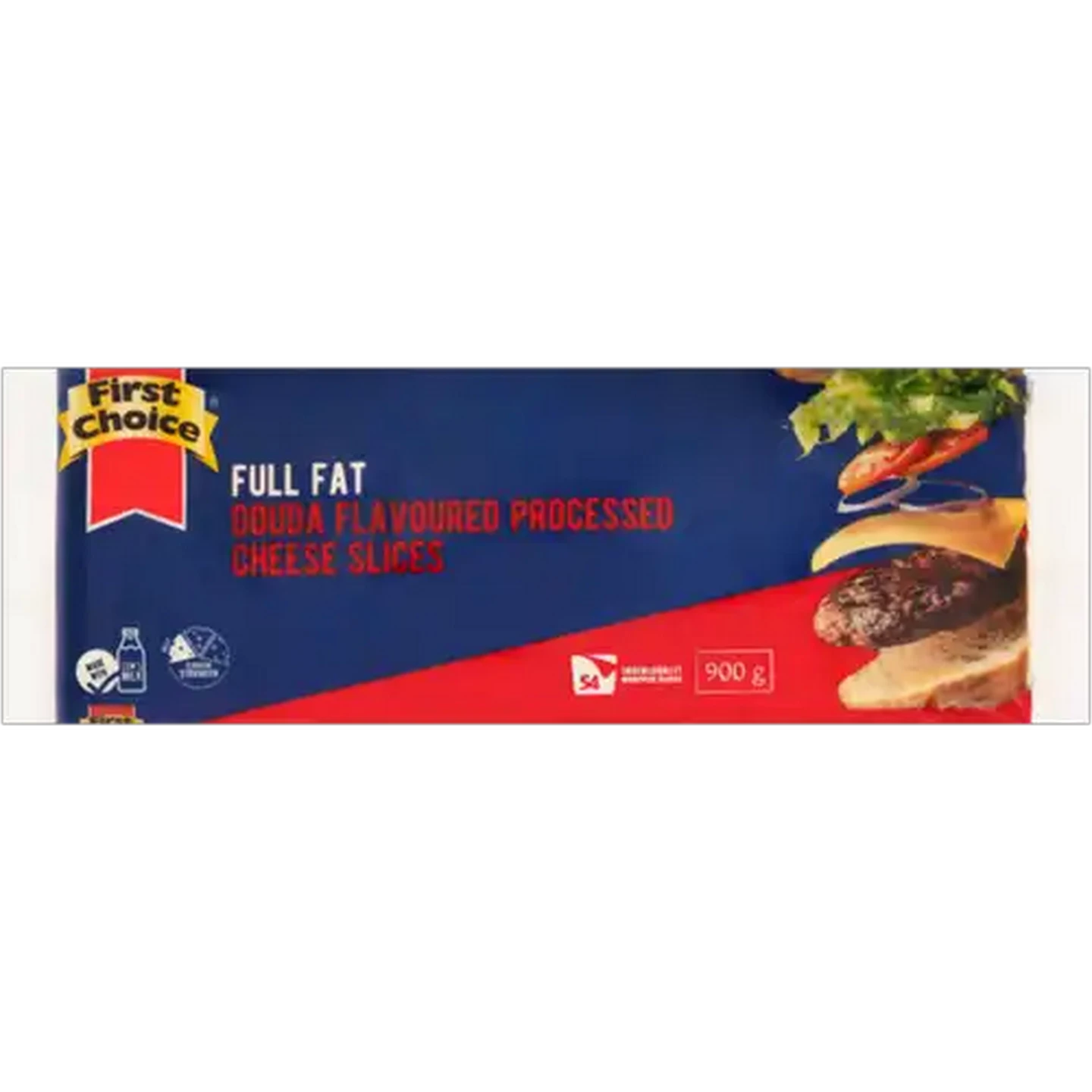Image of First Choice Gouda Flavoured Full Fat Processed Cheese Slices 54 Pack
