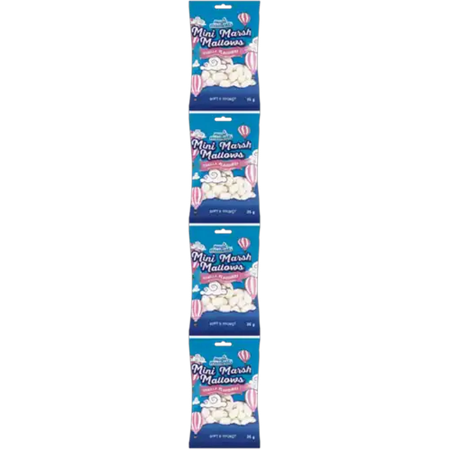 Image of Magic Moments Vanilla Flavoured Mini Marsh Mallows 4 x 25g