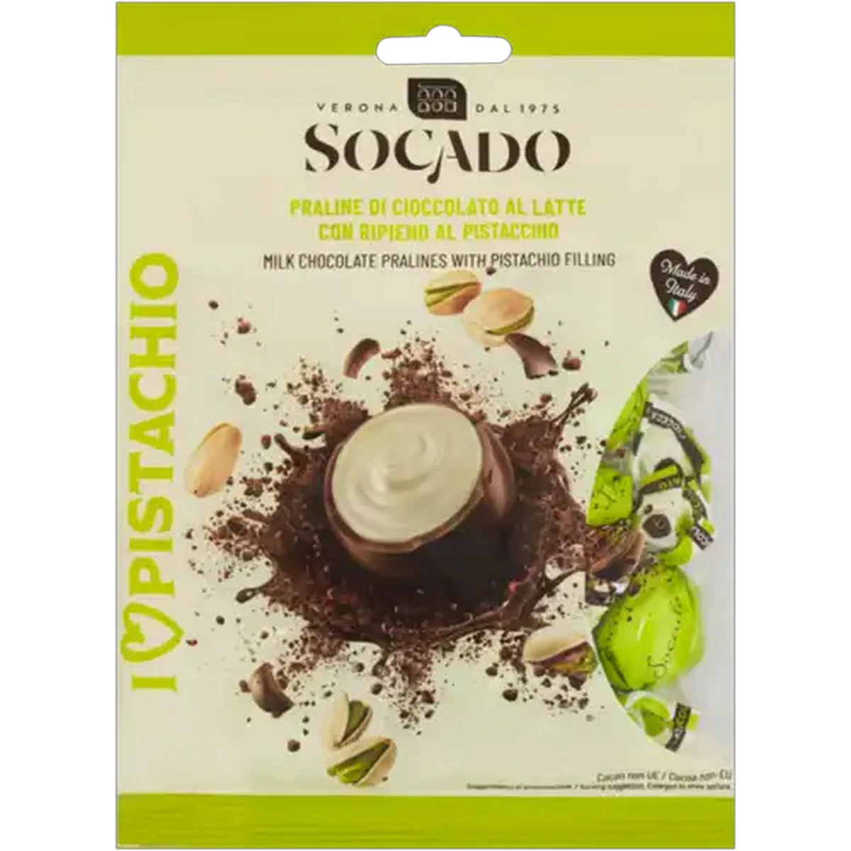 Checkers Sixty60 | Socado I Love Pistachio Milk Chocolate Pralines