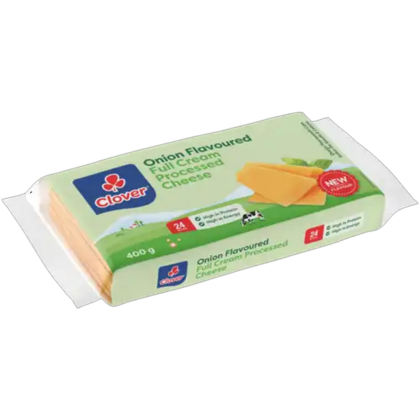 Image of Clover Onion Flavoured Full Cream Processed Cheese Slices 24 Pack