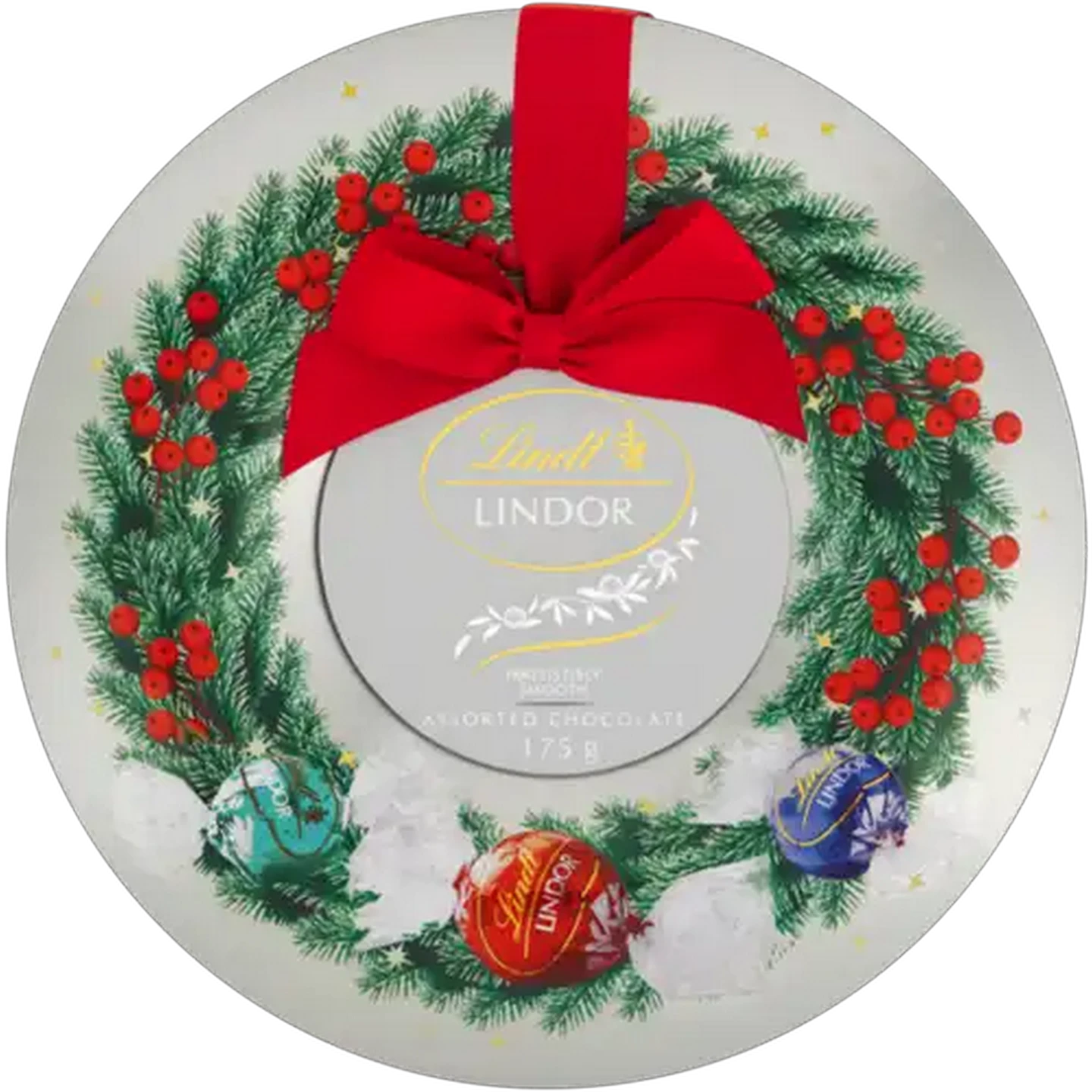 Checkers Sixty60 | Lindt LINDOR Assorted Wreath Silver Christmas