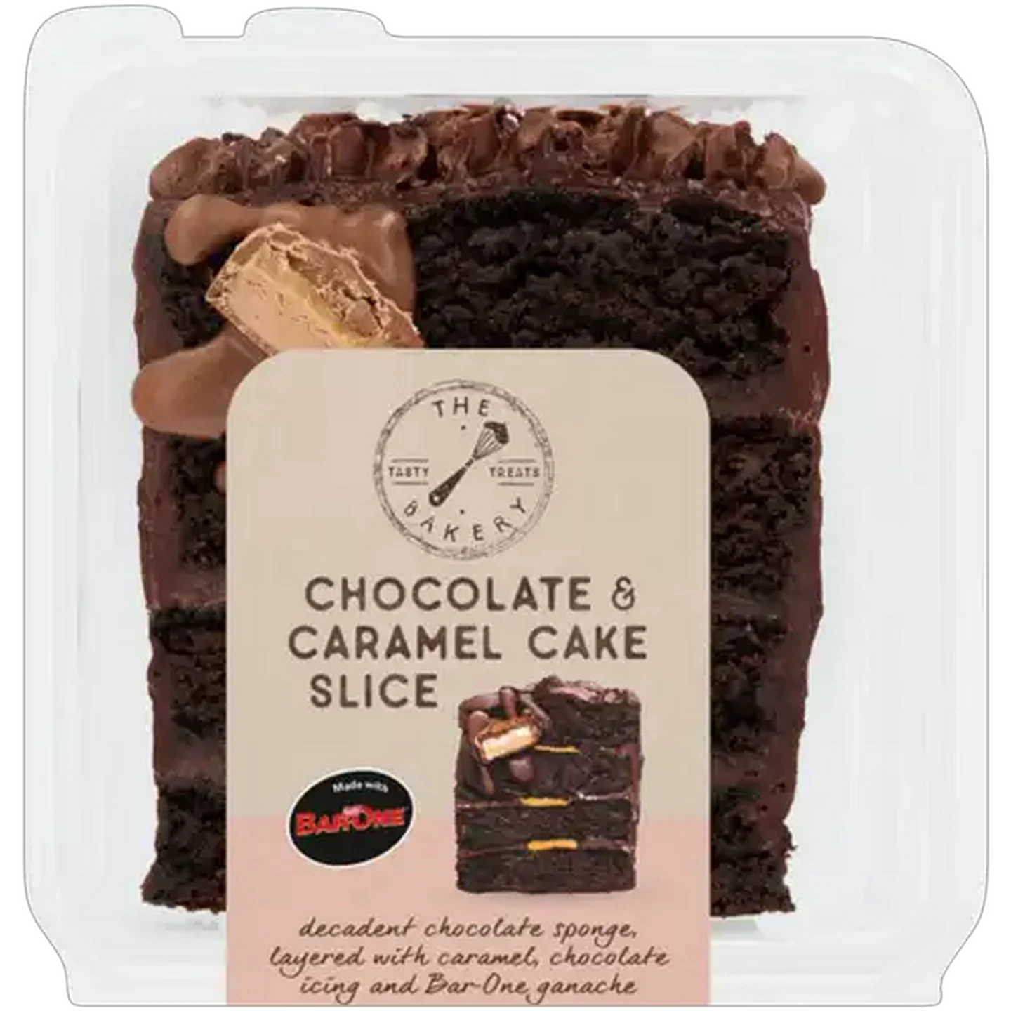 Image of The Bakery Chocolate & Caramel Cake Slice Single