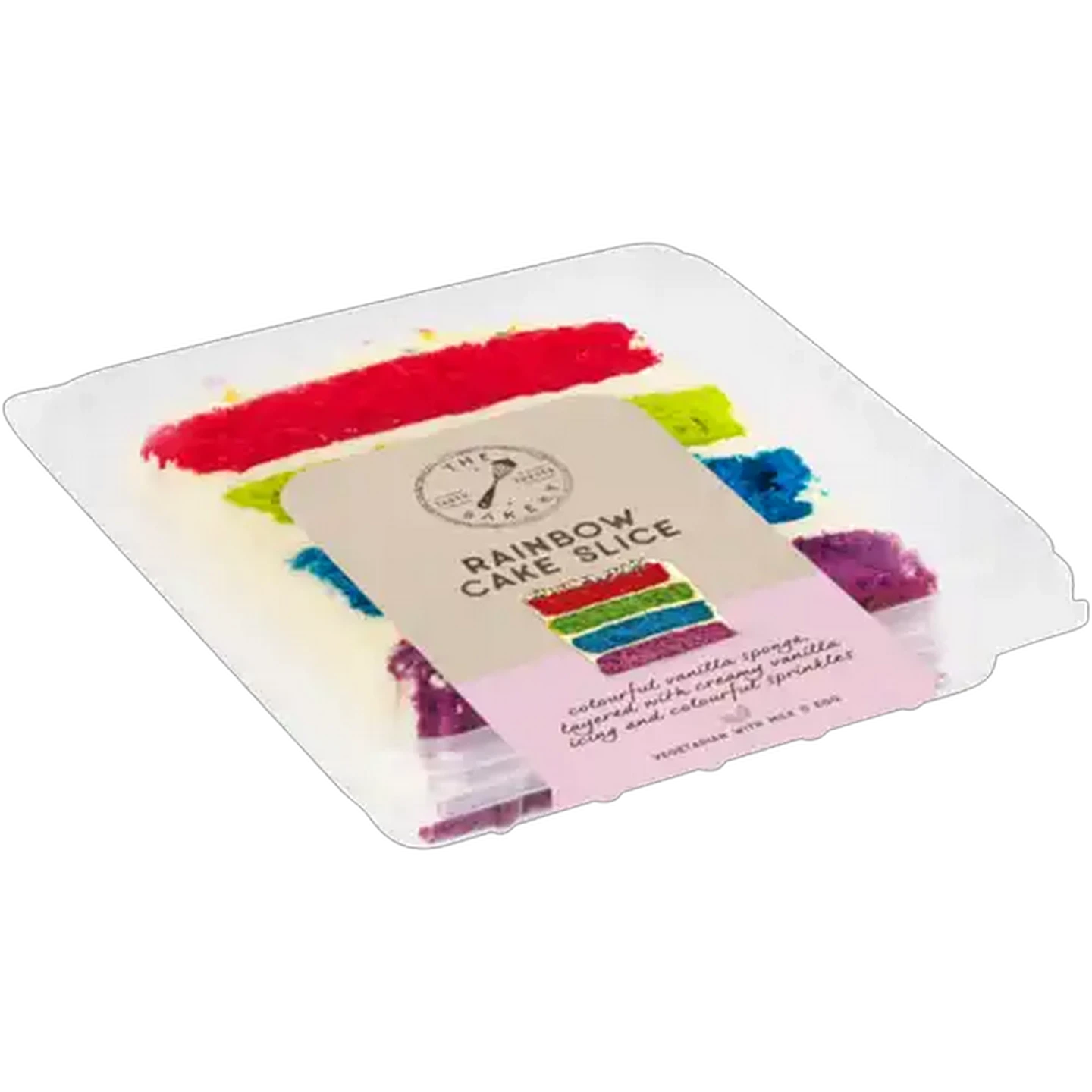 Image of The Bakery Rainbow Cake Slice Single